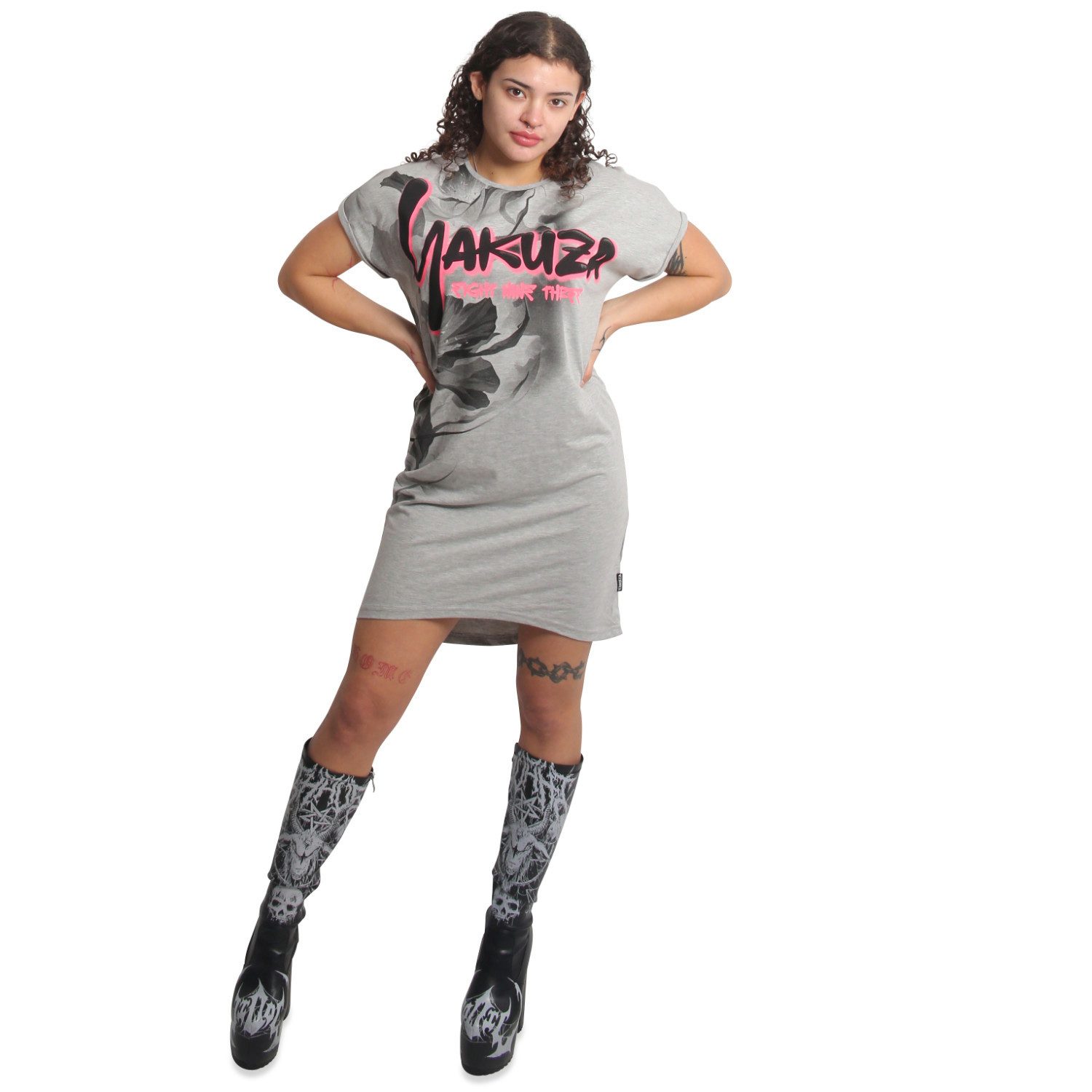 YAKUZA Shirtkleid Night Flower – Bild 5 von 5