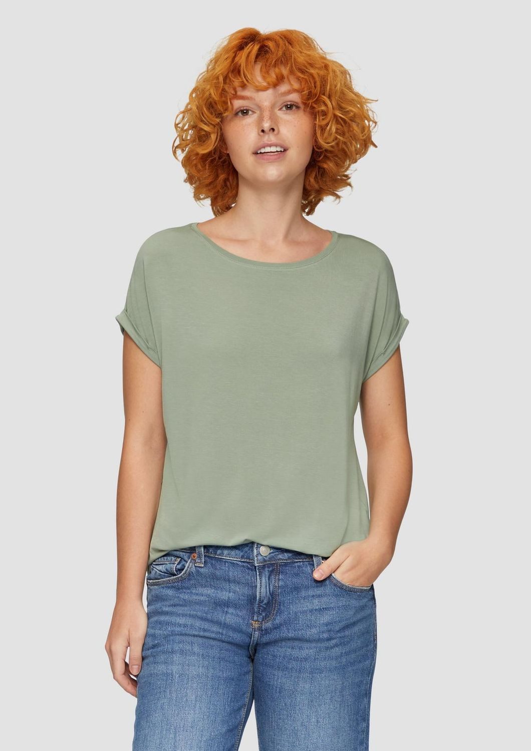 QS T-Shirt Basic kurzarm, Rundhals, modernes günstig online kaufen
