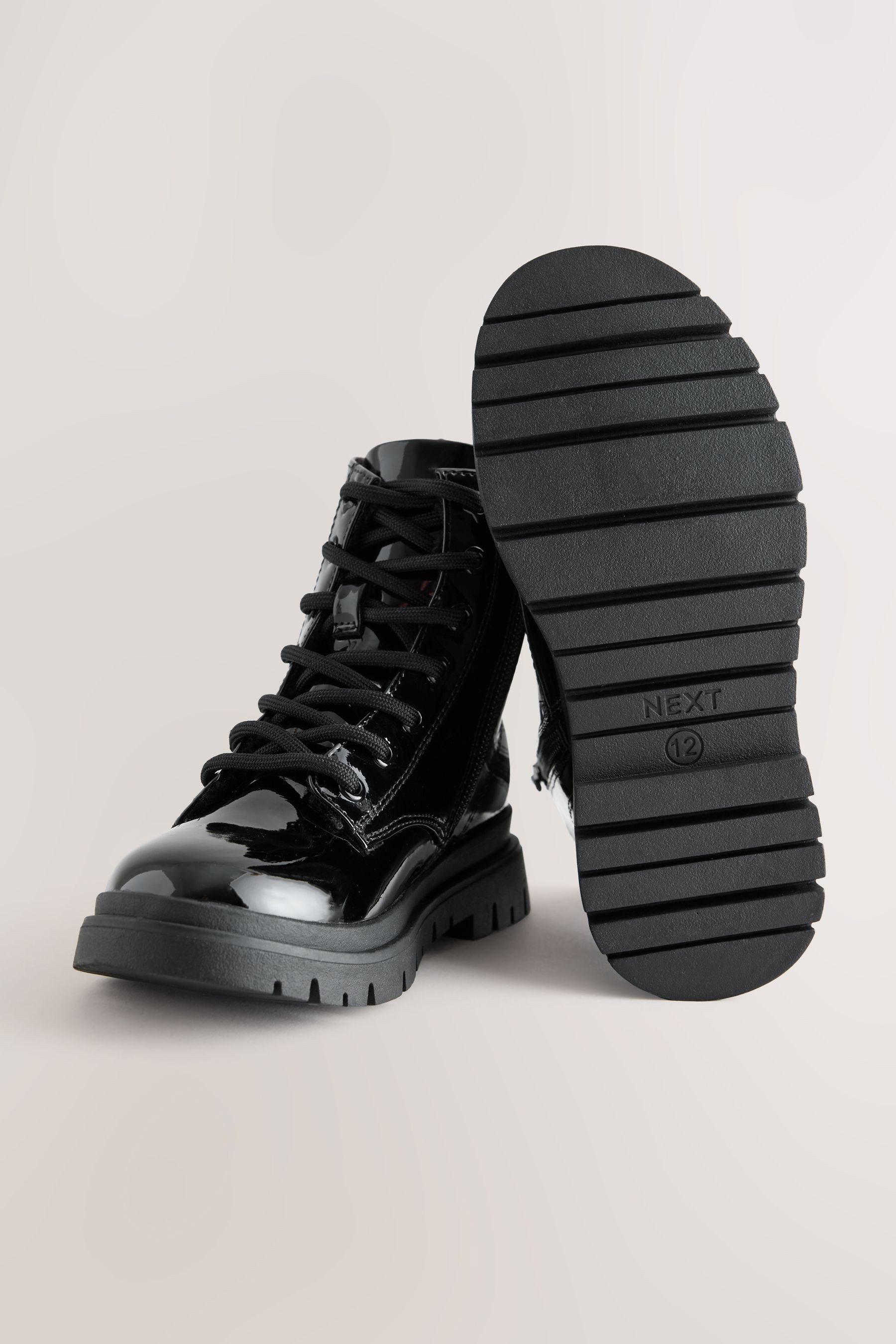 Next Warm gefütterte Schnürstiefel Schnürstiefel – Bild 4 von 5