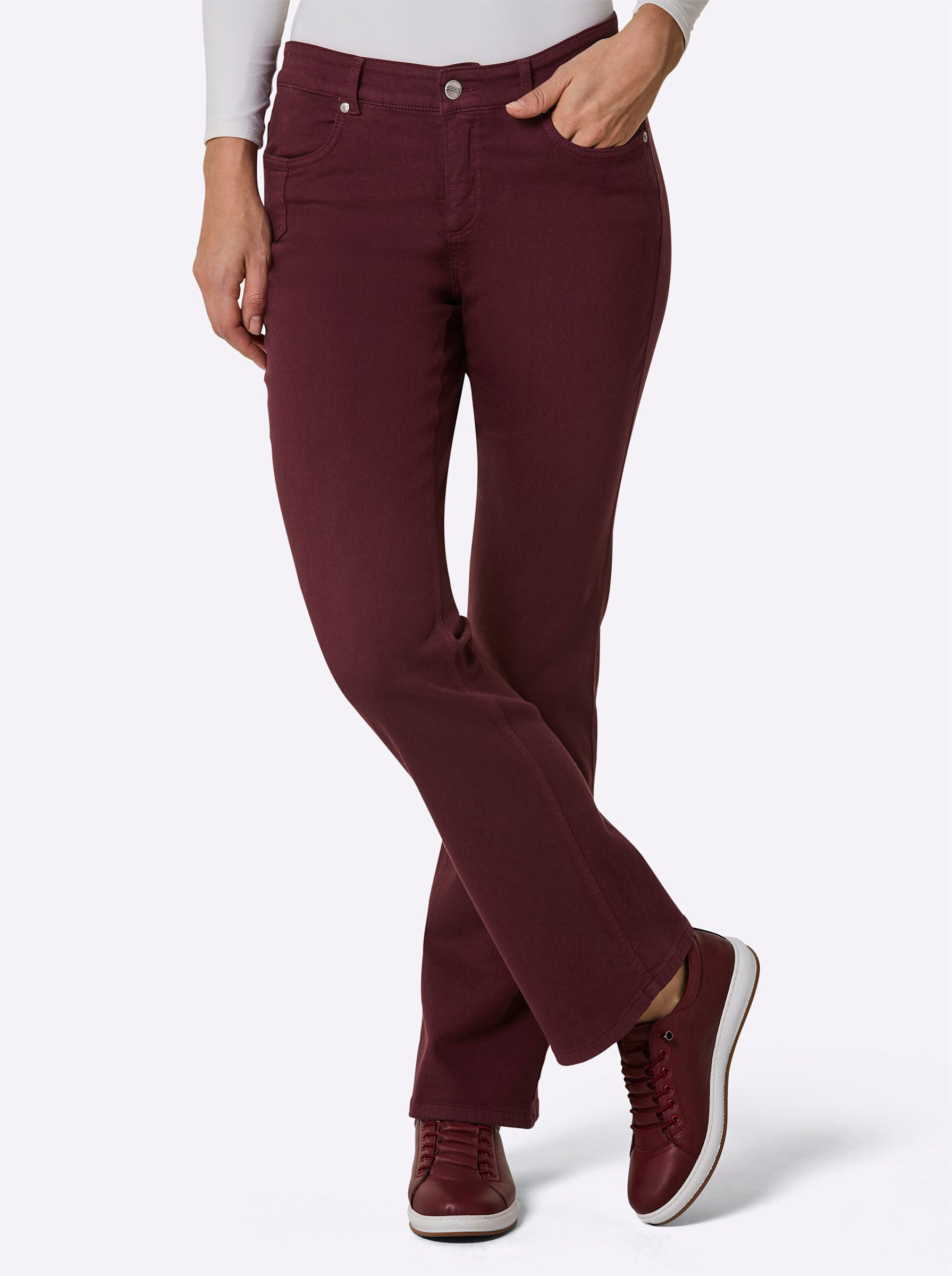 ascari Bequeme Jeans Edel-Jeans leicht vertieft