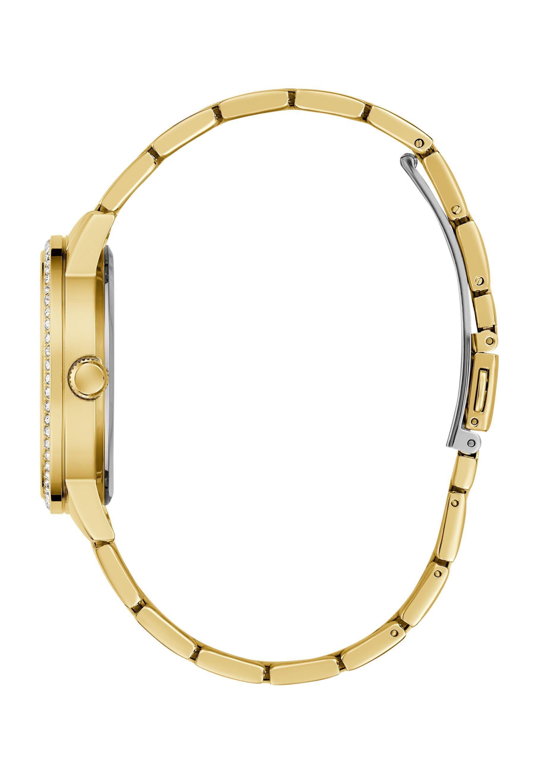 Guess Quarzuhr PETAL, (1-tlg), Quarz-Analoguhr günstig online kaufen