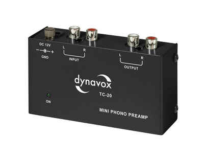 Dynavox TC-20 Vorverstärker (Phono-Vorverstärker, für MM-Abtastsysteme, Metall-Gehäuse)