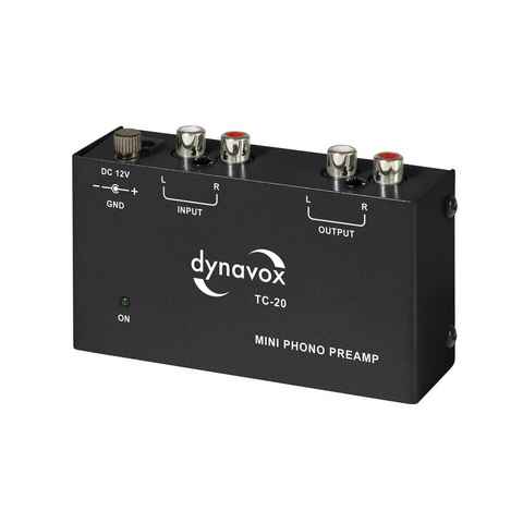 Dynavox TC-20 Vorverstärker (Phono-Vorverstärker, für MM-Abtastsysteme, Metall-Gehäuse)