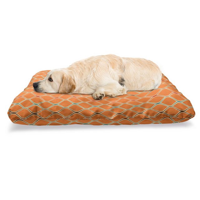 Abakuhaus Hundematratze “beissfestes Kissen für Hunde und Katzen mit abnehmbaren Bezug”, Orange trippy Inspired