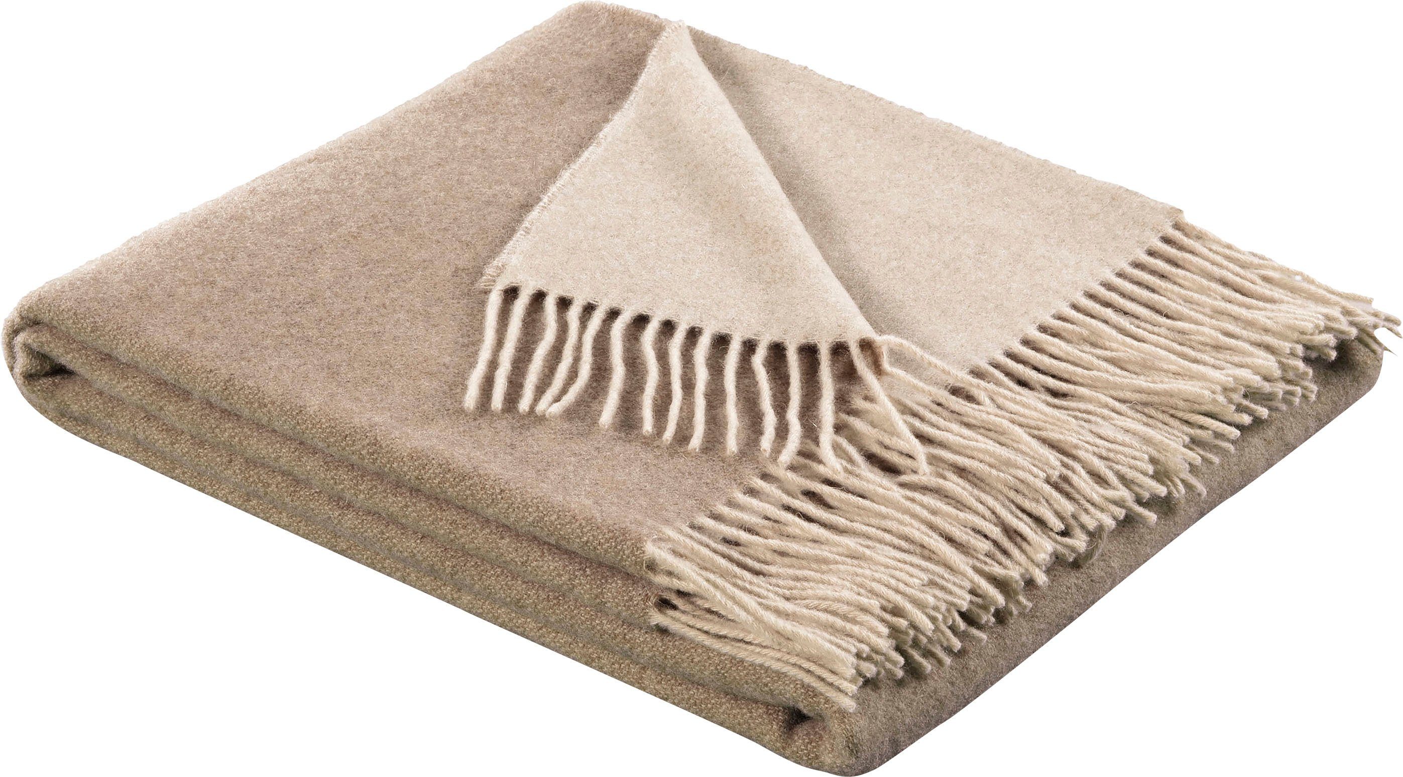 Plaid Soft Impression im Doubleface-Look, Biederlack, Wolle-Kaschmir-Mix