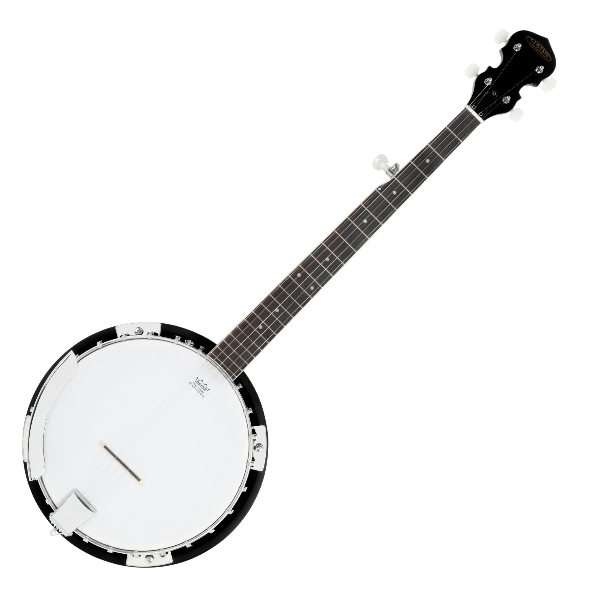 Classic Cantabile Banjo BB-5 5-String-Banjo Bluegrass, Bluegrass, 11" Kessel und Resonator aus Linde