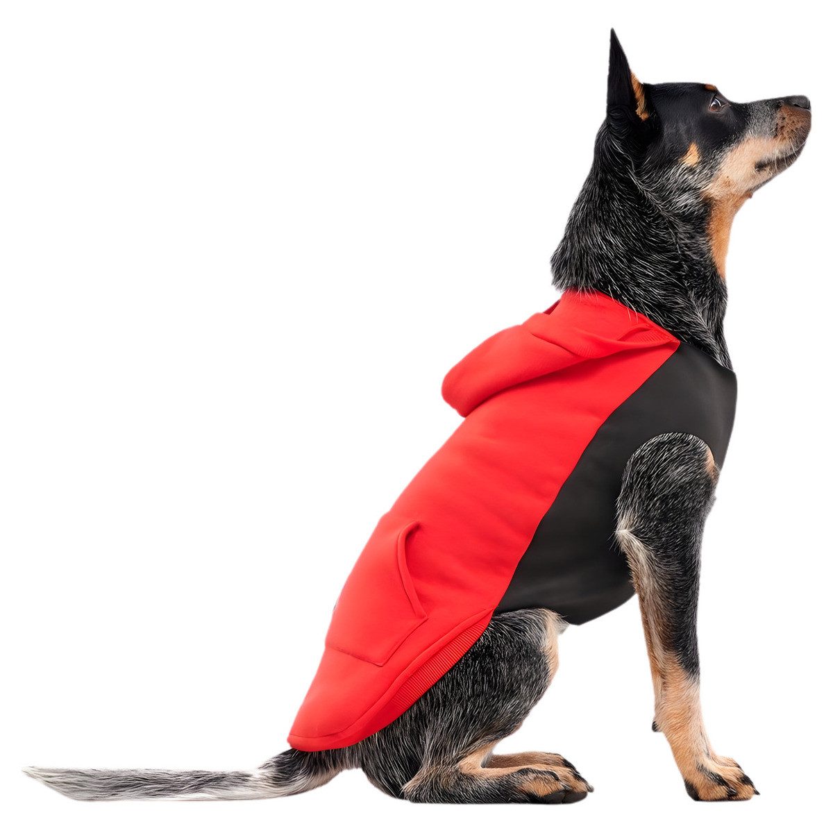 Goo-eez Hundepullover Hundepullover Kangaroo Fleece rot/schwarz