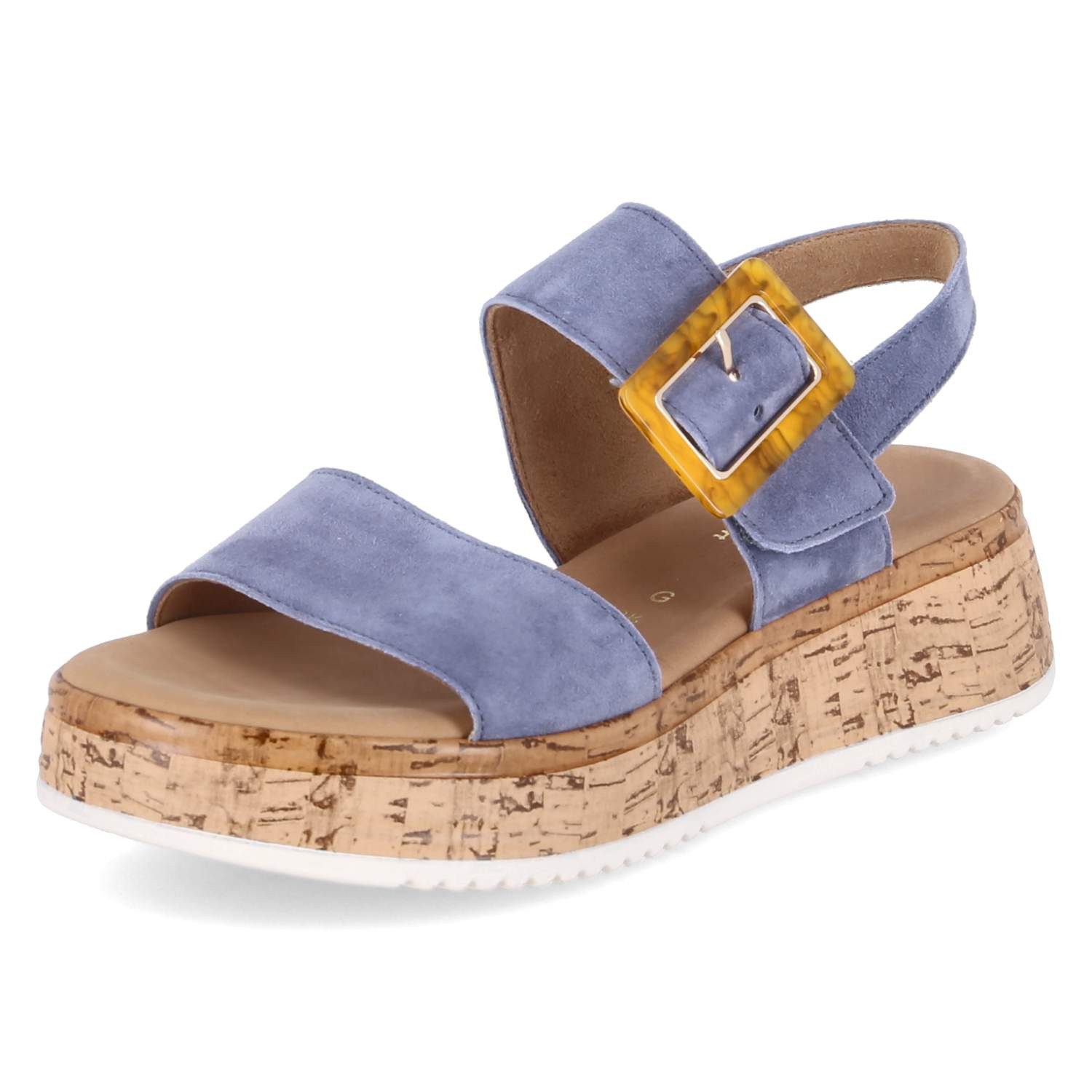 Gabor Gabor 62.744.26 Damen Rauleder blue Sandalette