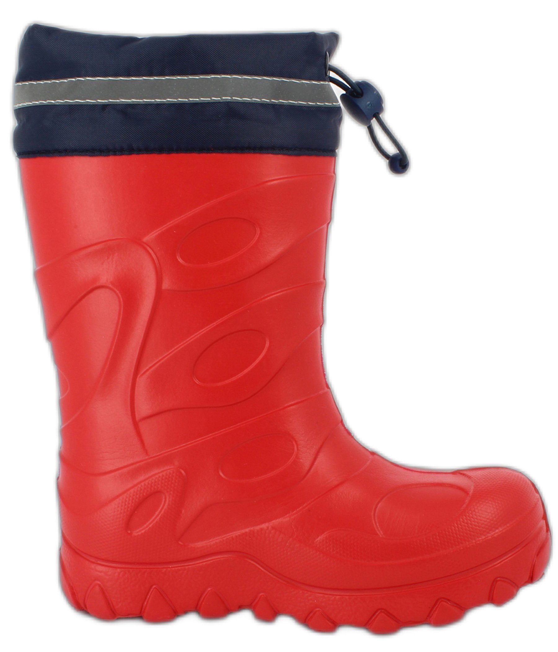 Beck Regenstiefel Basic  mit Warmfutter -  super leicht Gummistiefel (für Mädchen und Jungs, für warme Füße bei Nässe und Kälte) wasserdicht, sehr kuscheliges Warmfutter