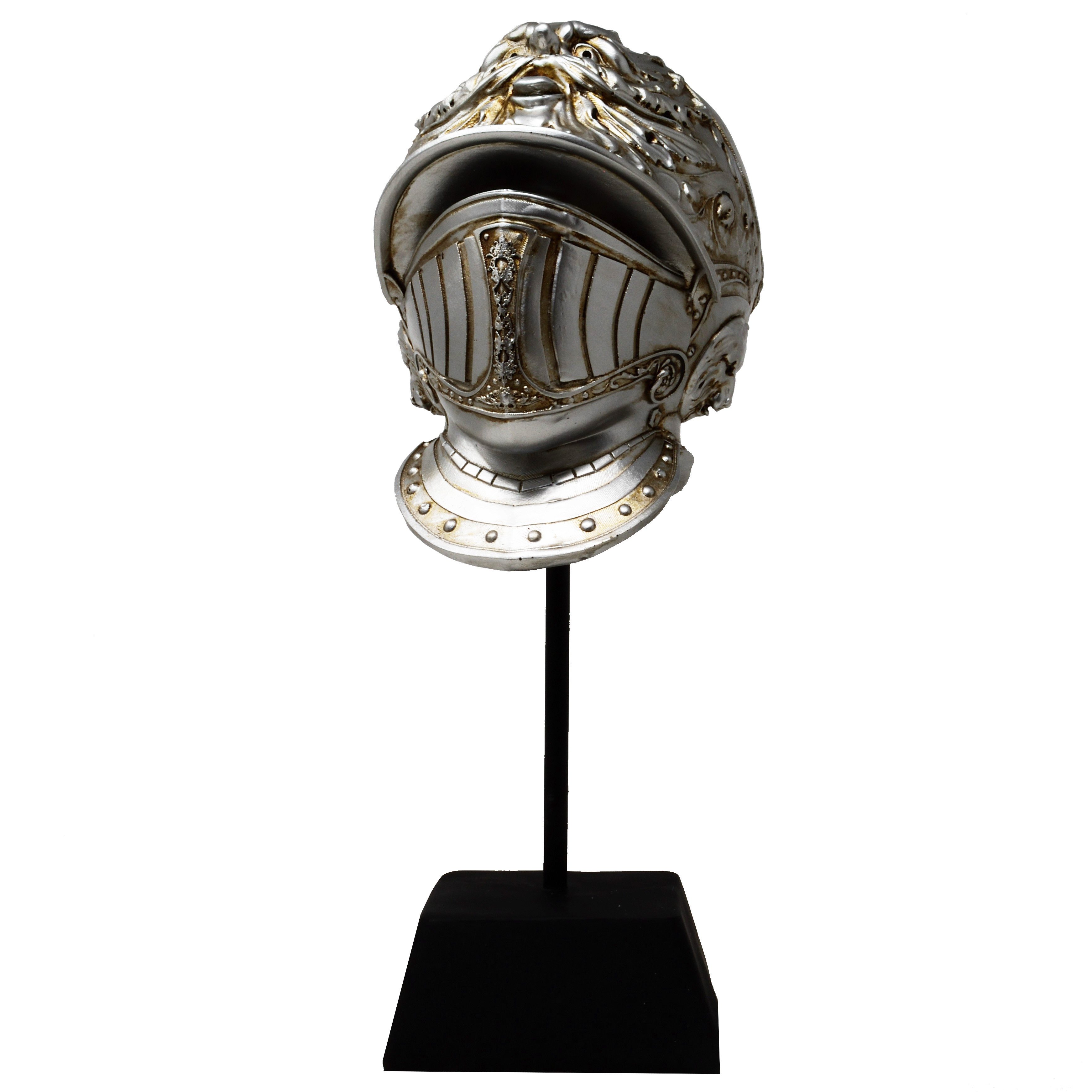 MystiCalls Dekofigur Ritterhelm auf Ständer Ritter Helm Mittelalter Dekoration (1 St), Höhe ca. 35 cm