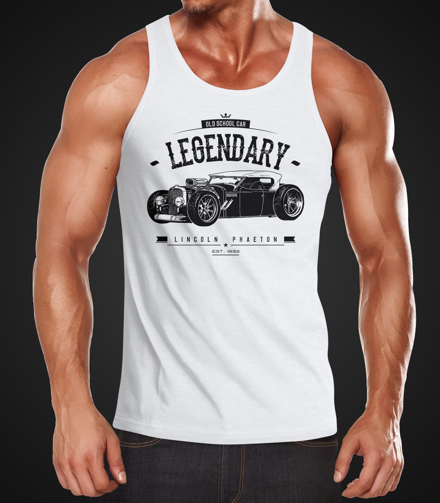MoonWorks Tanktop Herren Tanktop Hot Rod günstig online kaufen