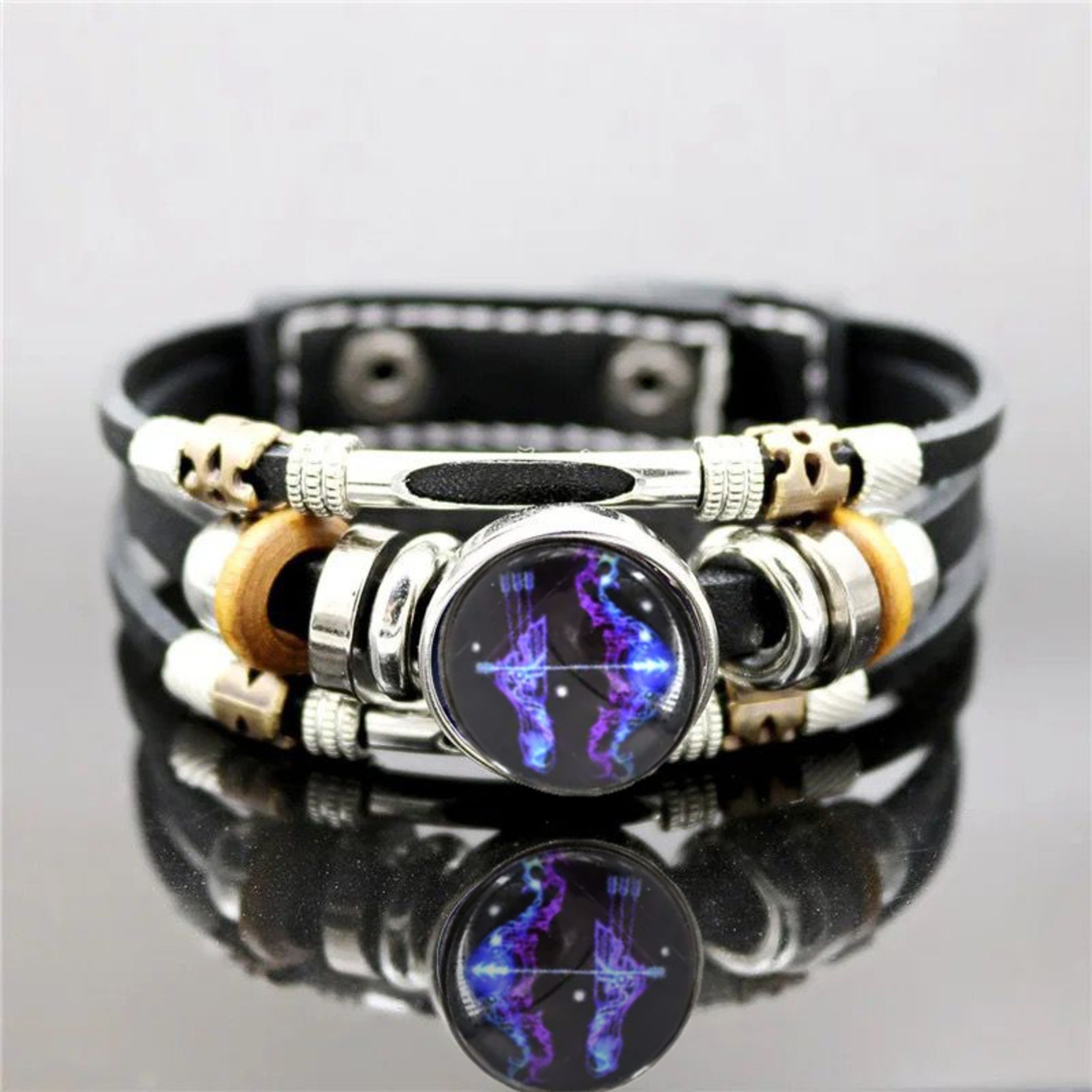 Stelby Armband mit Gravur Armband Sternzeichen Schütze mit 3D Gravur im Gla günstig online kaufen