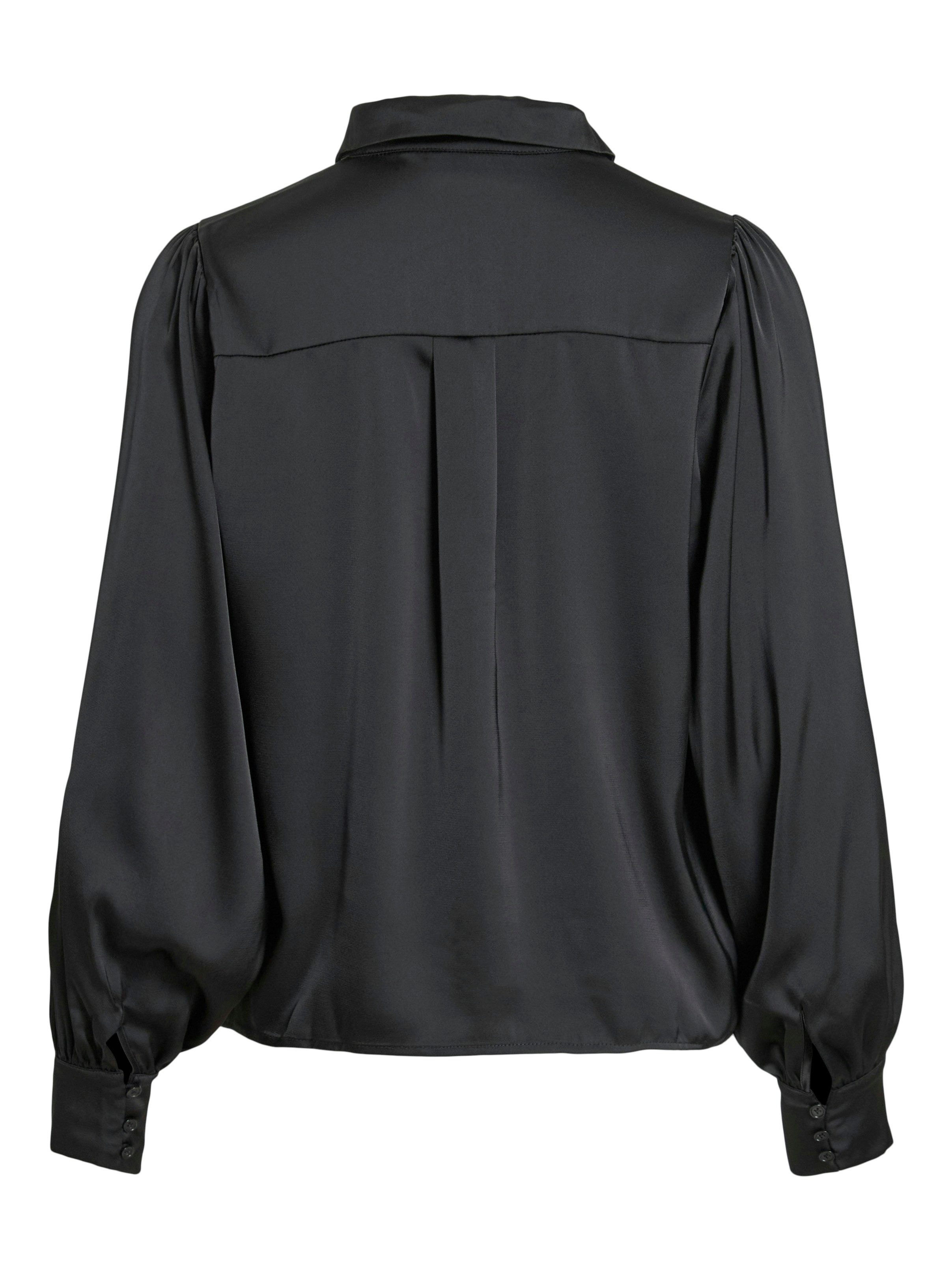 Vila Langarmbluse VIENNA RAVENNA L/S BALLOON SHIRT - NOOS Kunstfaser, regular fit