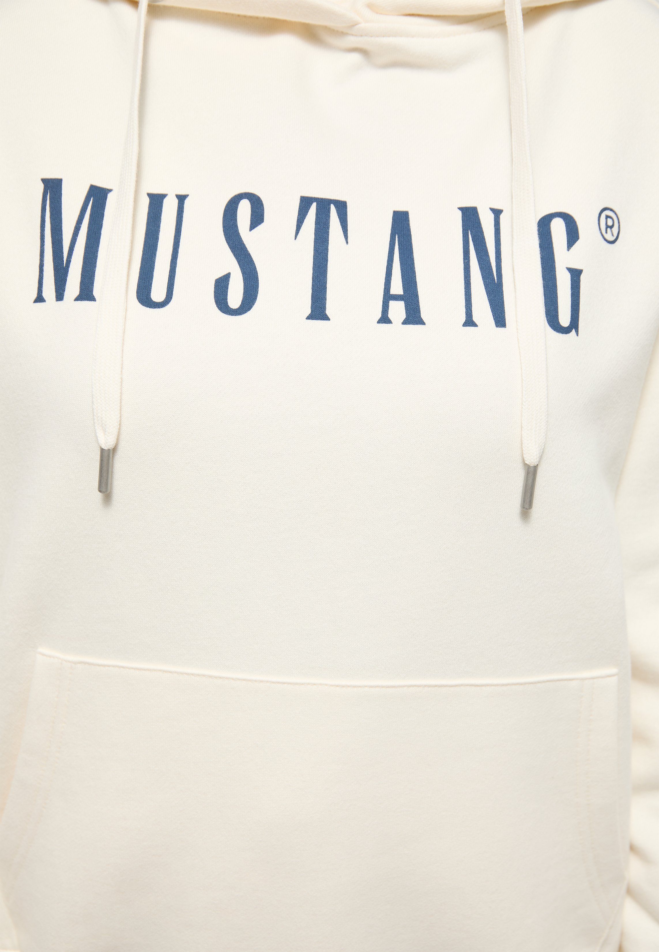 H Logo Kapuzensweatshirt Bianca weiß Style MUSTANG