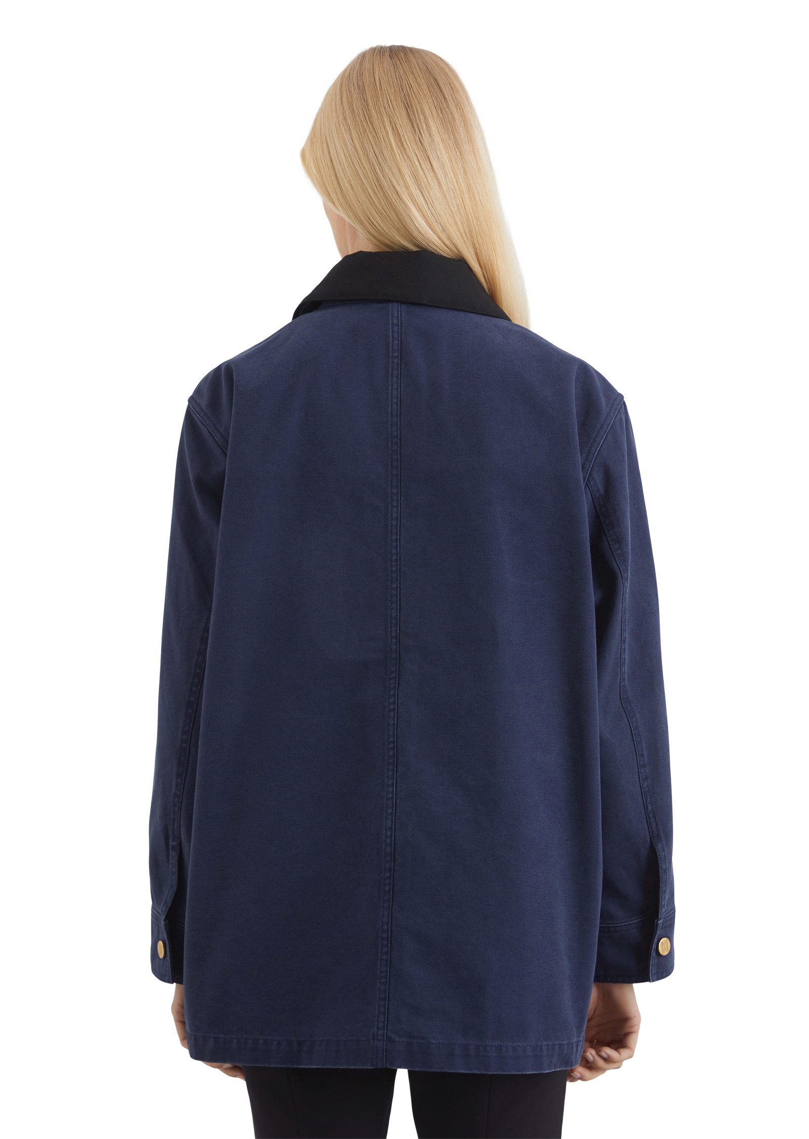 Marc O'Polo Canvasjacke mit farblich abgesetztem Kragen – Bild 2 von 4