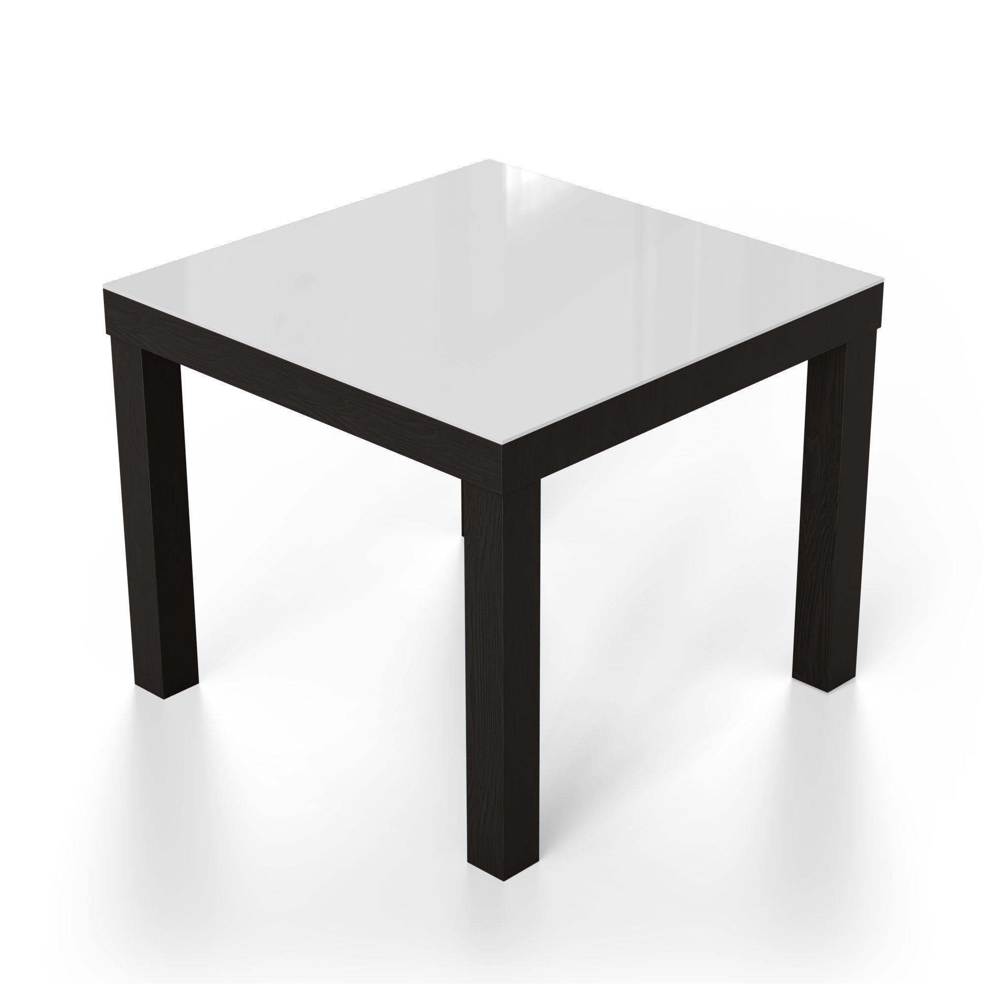 Glas Weiß', Schwarz - 'Unifarben modern Glastisch Couchtisch Beistelltisch DEQORI