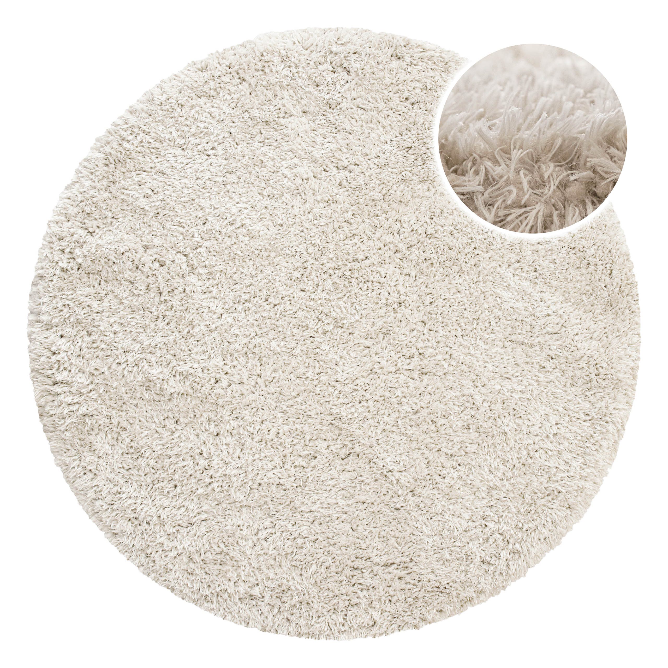 Esprit Hochflor-Teppich YOGI ESP-096, rund, Höhe: 50 mm, flauschiger weicher Flor, 100% recyceltem PET, Wohnzimmer