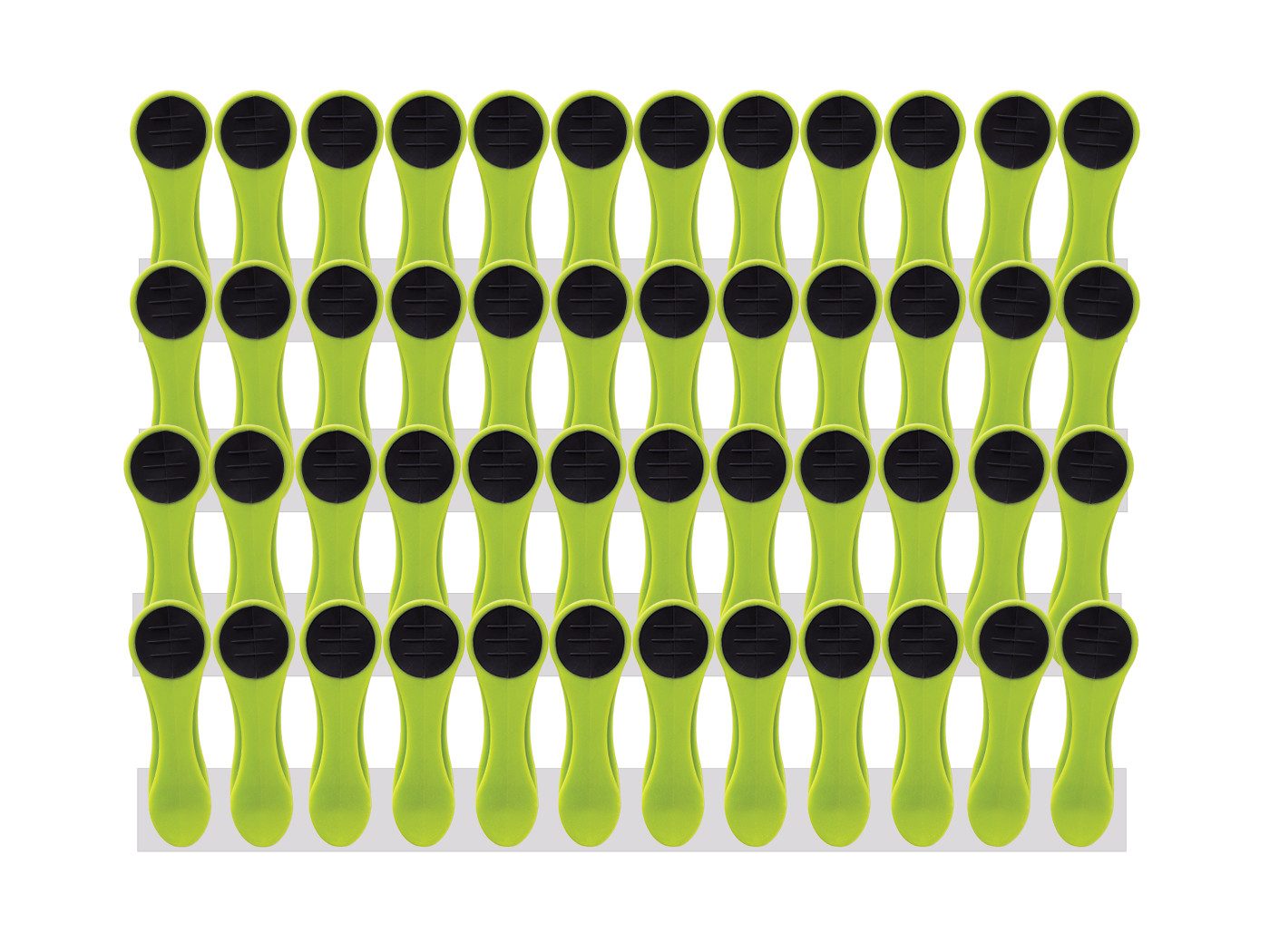 trendfinding Wäscheklammern 48 Wäscheklammern mit Spiralfedern und Softgrip, Mit neuester Klammertechnik für empfindliche Wäsche