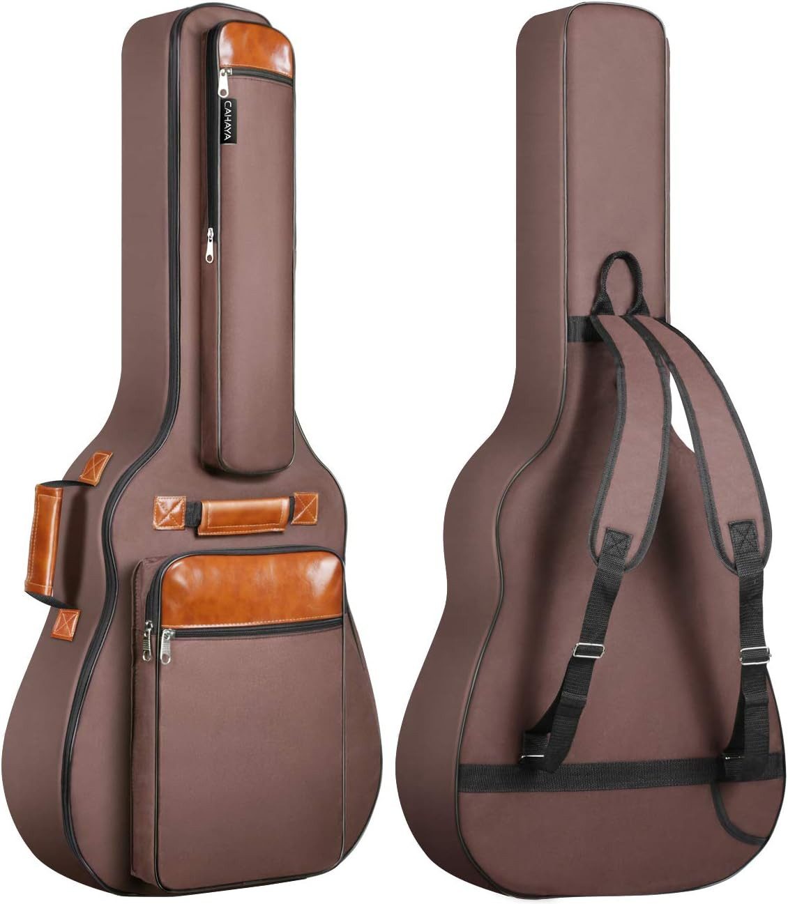 AKKEE Gitarrentasche Hochwertige, gepolsterte 42-Zoll-Gitarrentasche, wasserdicht, Gitarrenrucksack aus Oxford-Gewebe, verstärkte Instrumententasche