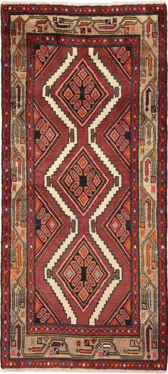 Orientteppich Hamadan 79x186 Handgeknüpfter Orientteppich / Perserteppich Läufer, Nain Trading, rechteckig, Höhe: 8 mm