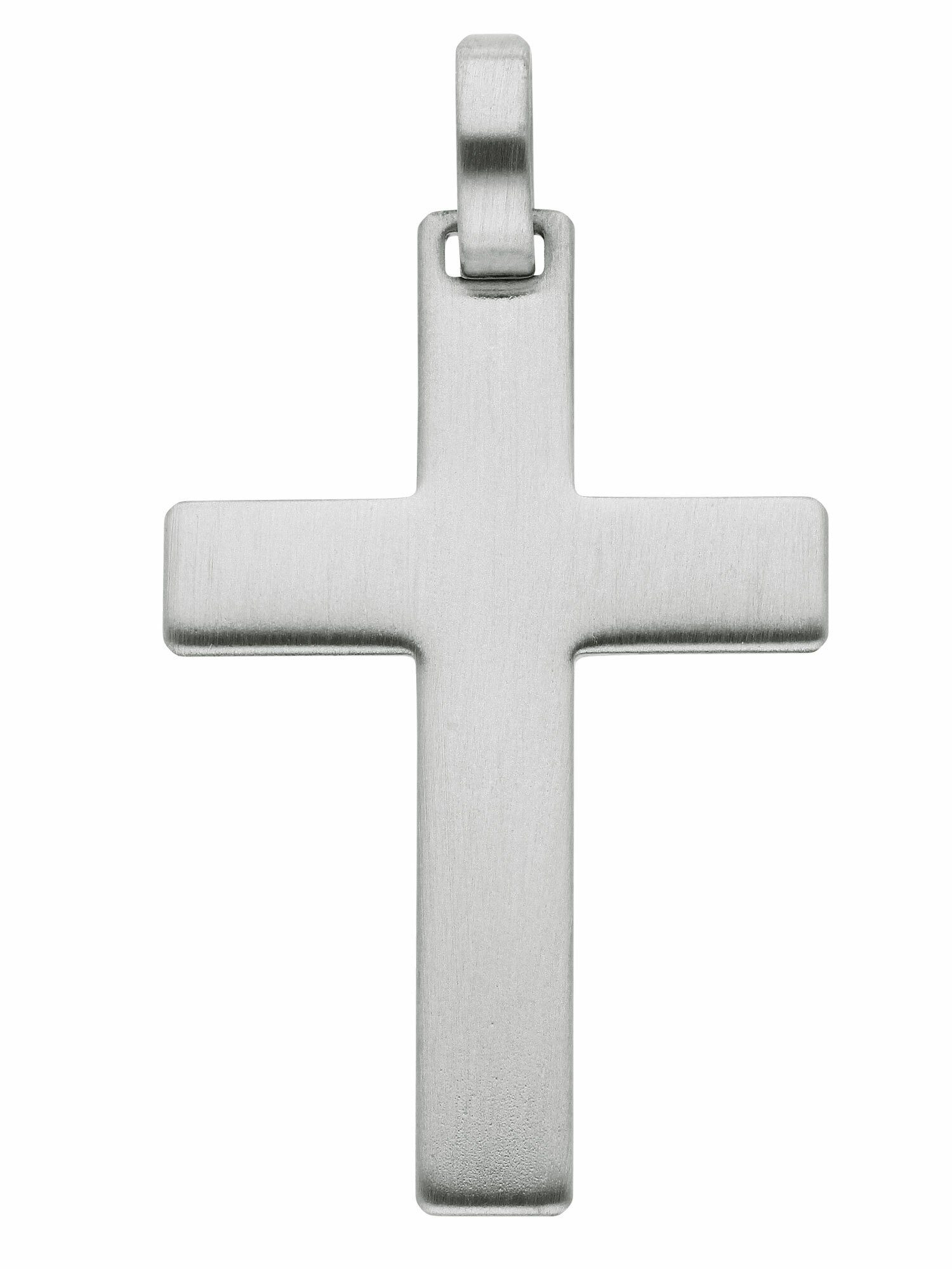 Adelia´s Kettenanhänger Edelstahl Kreuz Anhänger, Edelstahlschmuck für  Damen & Herren, Maße - Breite 18,7 mm - Höhe 28 mm