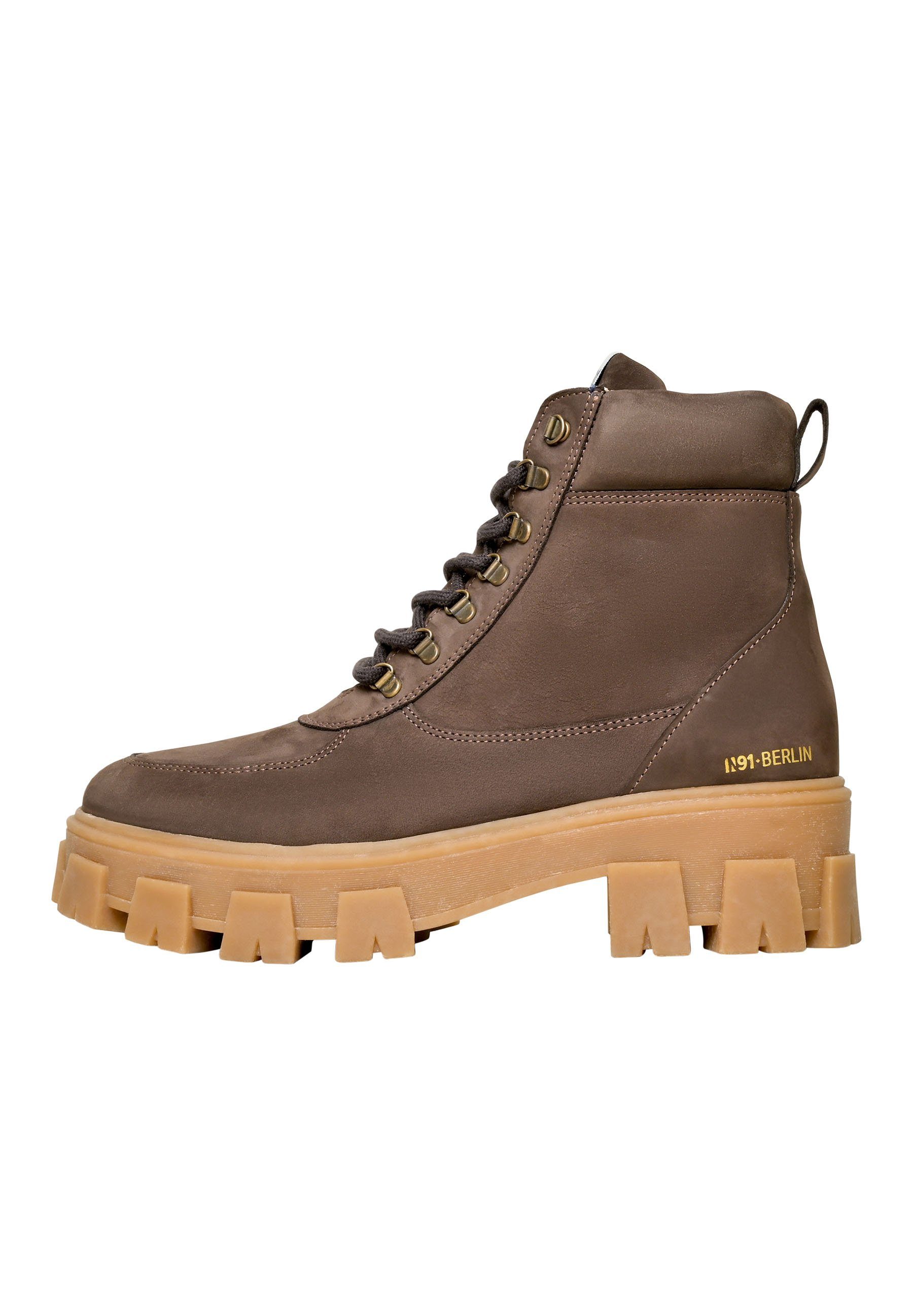 N91 Style Choice HI Businessschuh Schnürboots Damen Schnürboots Leder handgefertigt, Hikingboots