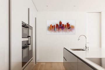 KUNSTLOFT Gemälde Zukunftsmusik 120x60 cm, Leinwandbild 100% HANDGEMALT Wandbild Wohnzimmer