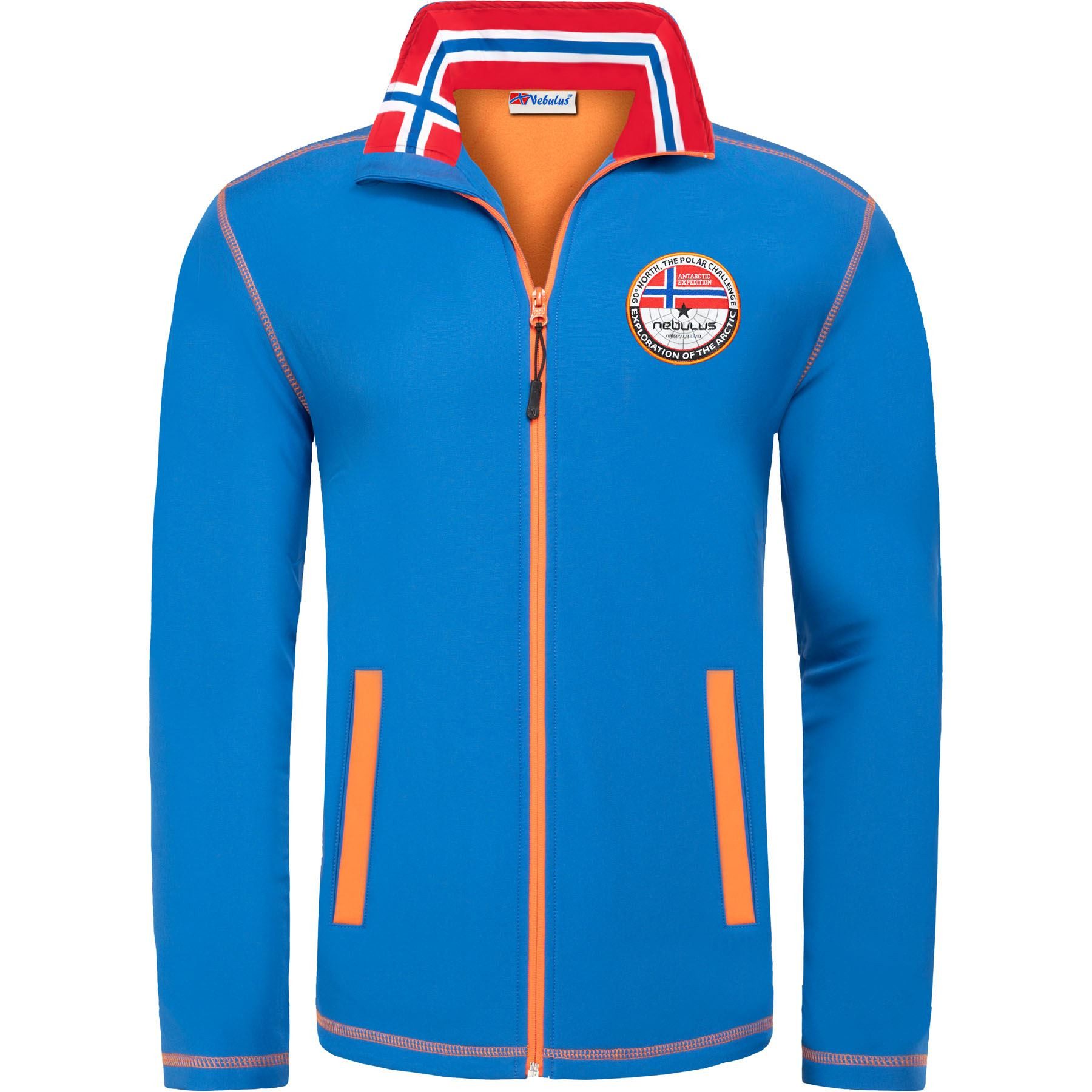 Nebulus Softshelljacke PUKA, P5541 - Herren, kobalt-orange, XXL