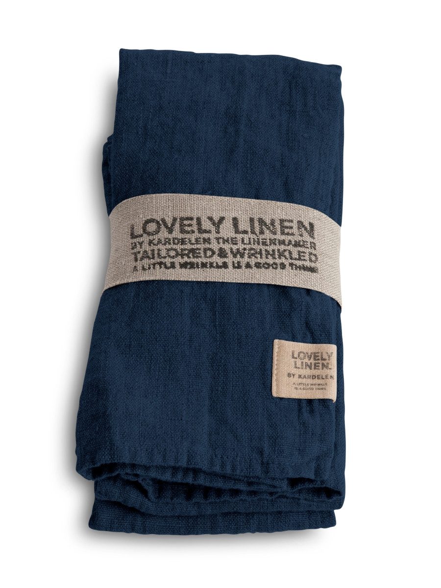 Lovely Linen Stoffserviette Linen Lovely Serviette Leinen midnight blue (1 Stück)