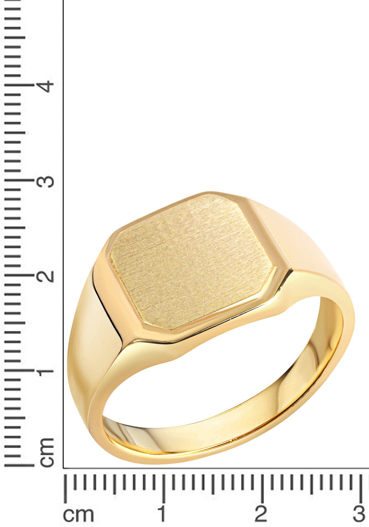 Mail, Gravur 925 gelbgoldfarben GRAVURwunsch Silber per Weihnachten deinem mit Siegelring Geburtstag Schmuck Monogramm, Anlass Firetti mit Ring Valentinstag Geschenk