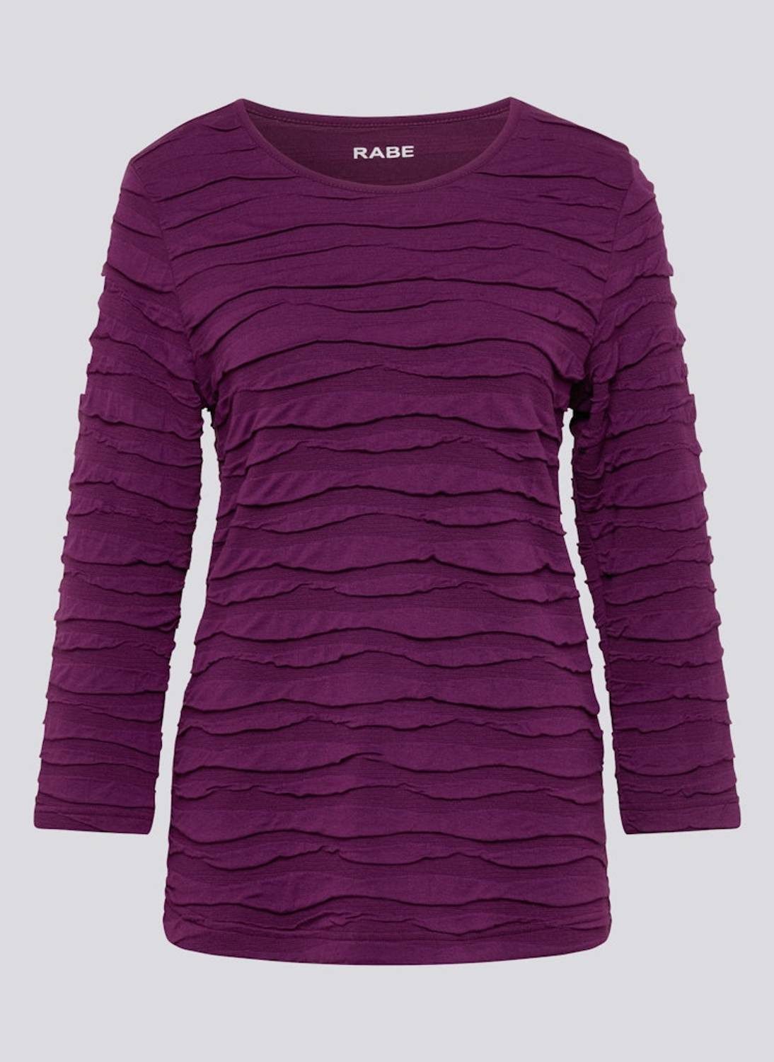 Rabe T-Shirt Violett-Wave Lebendige 3D-Wellen-Struktur günstig online kaufen