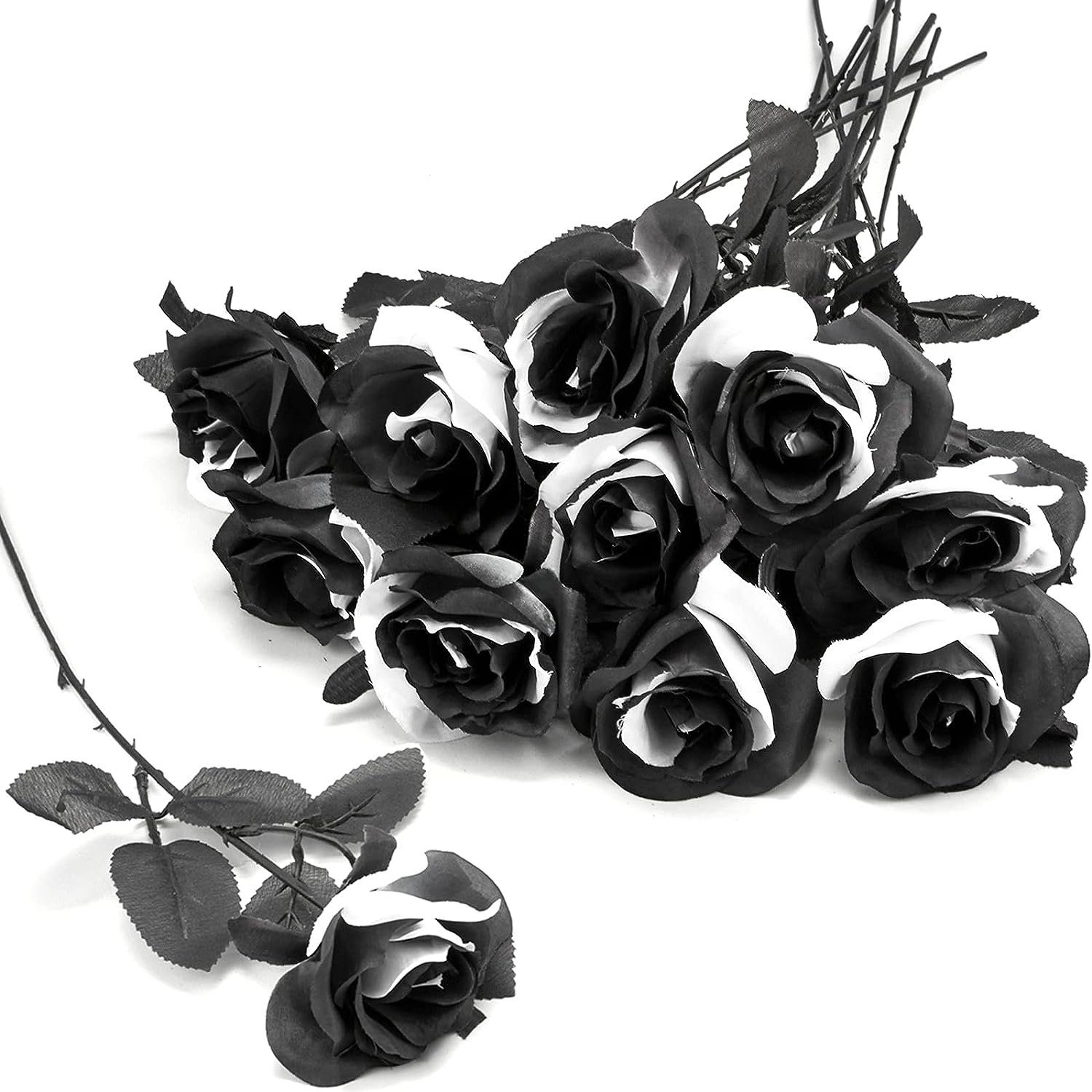 Kunstblume 10 Stücke Künstliche Rosen Seidenblume Für Hausgarten Geburtstag Party, ZmdecQna