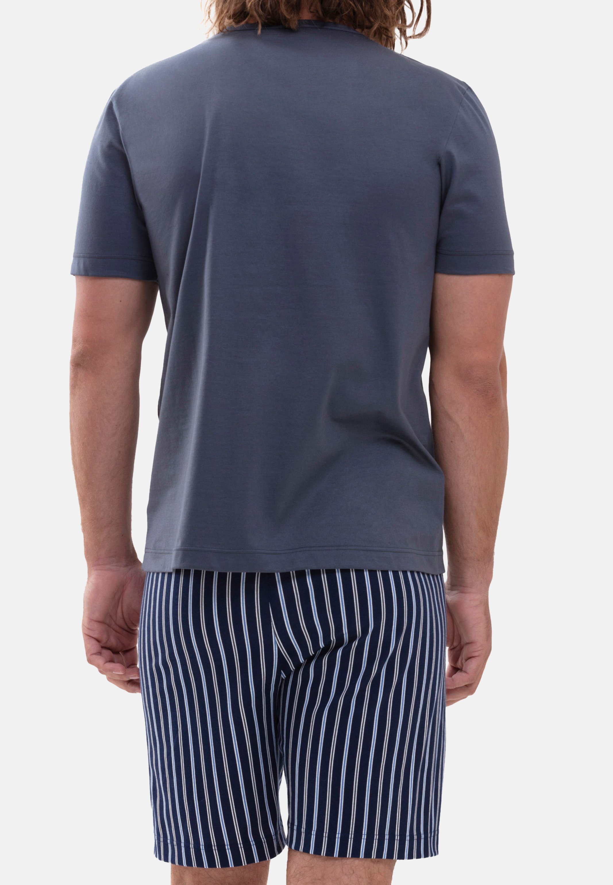 Mey Pyjama Portimo (Set, 2 - Baumwolle Schlafanzug tlg) Soft grey 
