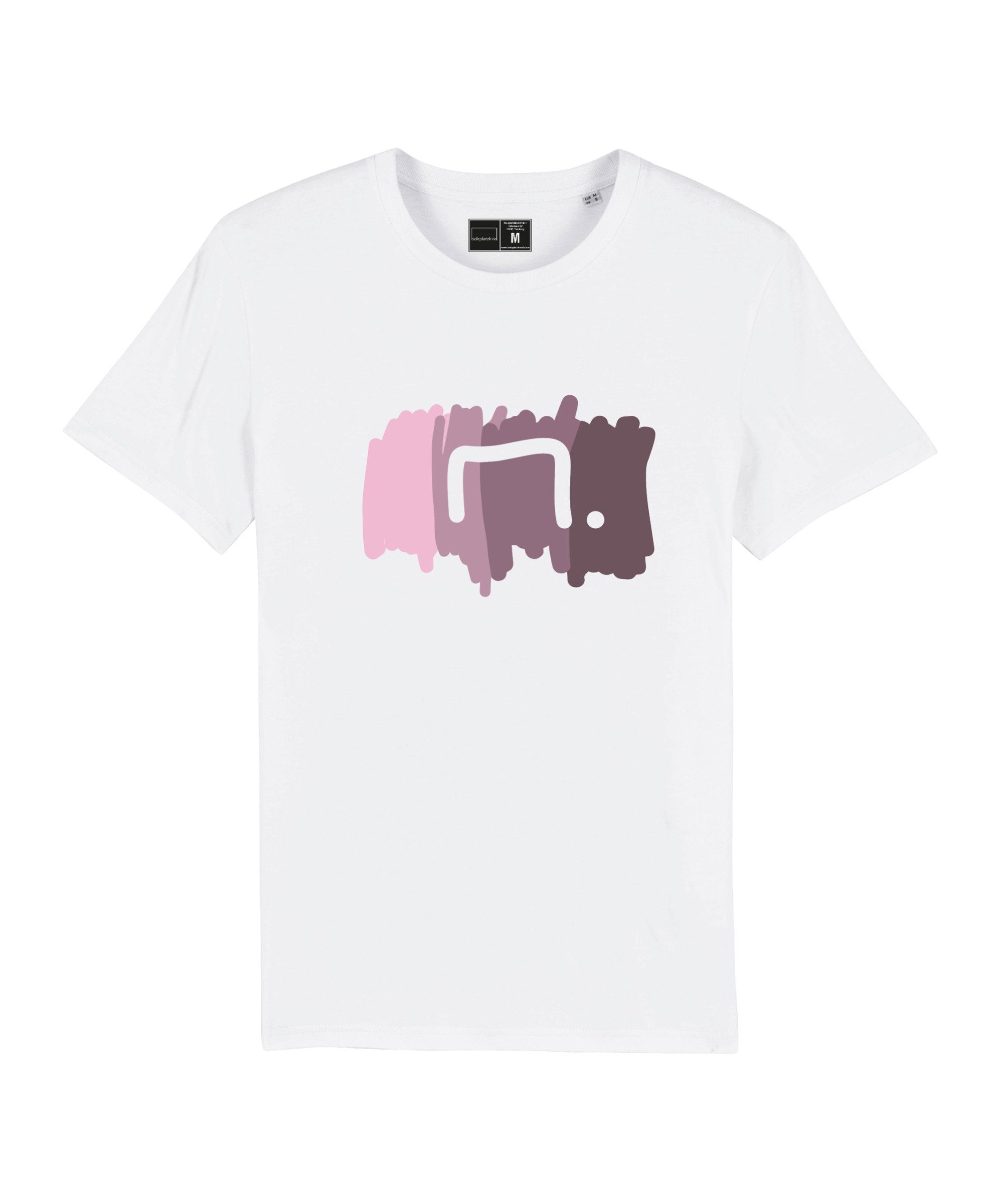 Bolzplatzkind T-Shirt "Free" T-Shirt Nachhaltiges Produkt weissrosa