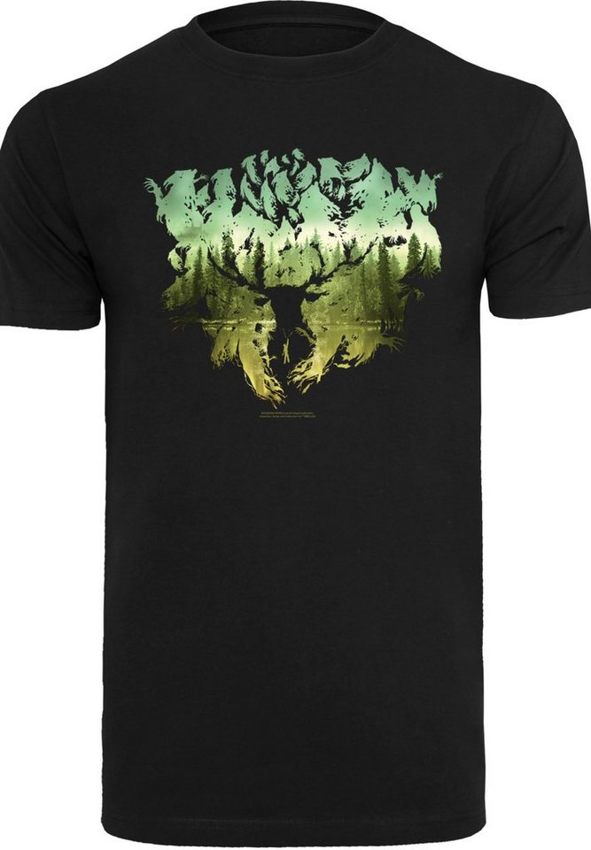 F4NT4STIC T-Shirt Harry Potter Magical Forest Print, Sehr weicher  Baumwollstoff mit hohem Tragekomfort