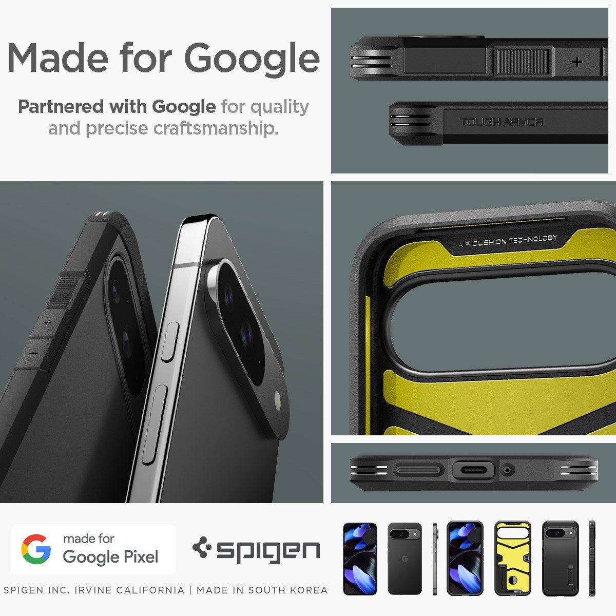 Spigen Smartphone-Hülle Handyhülle für Google Pixel 9 / 9 Pro Schutzhülle Robust Hülle Case, für Google Pixel 9 / 9 Pro