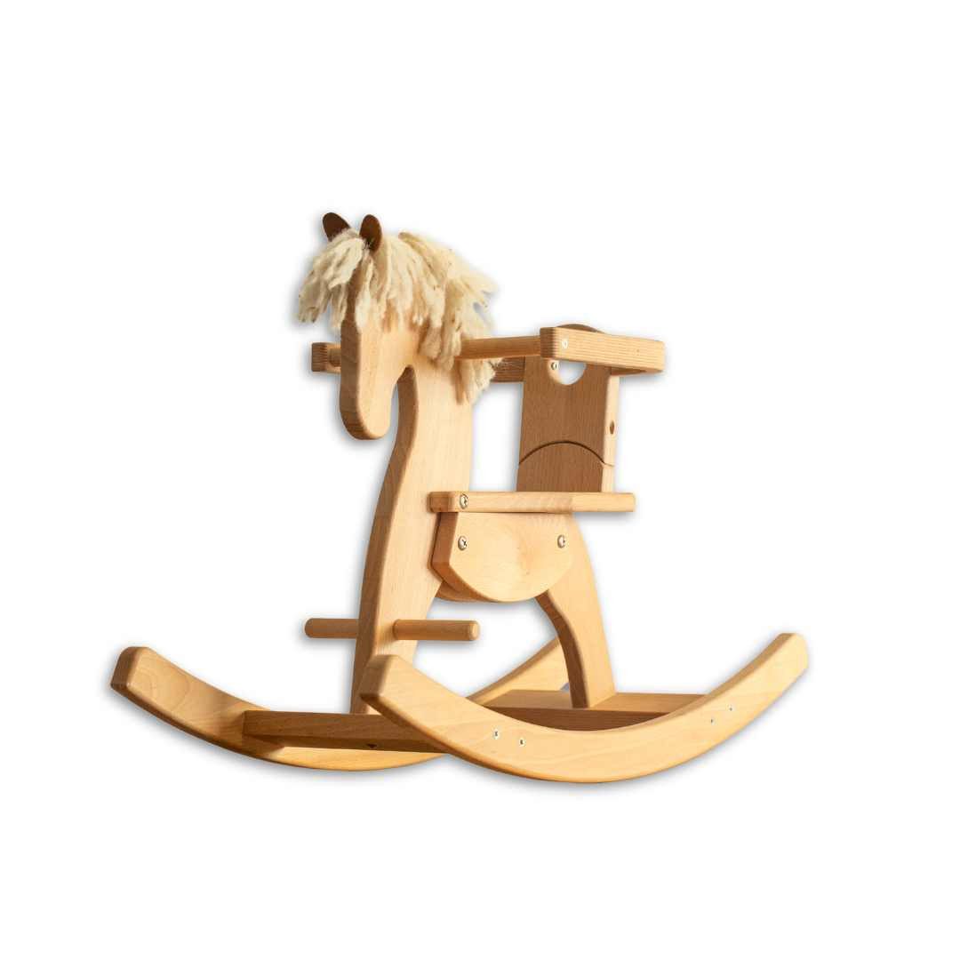 Jamso Design Schaukelpferd EMMY Schaukelpferd, Holz, Leder, Wolle, 100% Nat günstig online kaufen