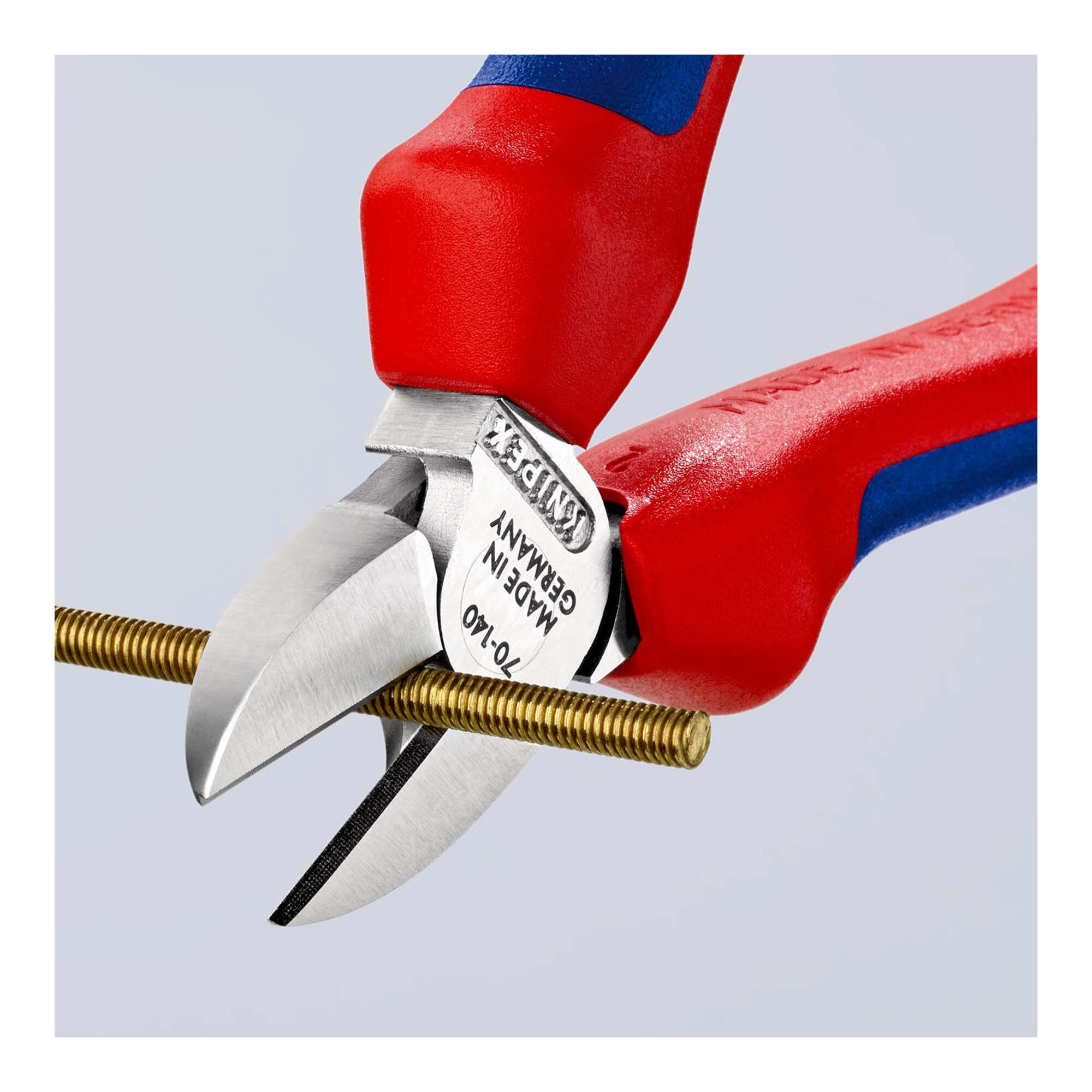 Knipex Seitenschneider KNIPEX 70 05 140 Seitenschneider mit Mehrkomponenten-Hüllen verchromt