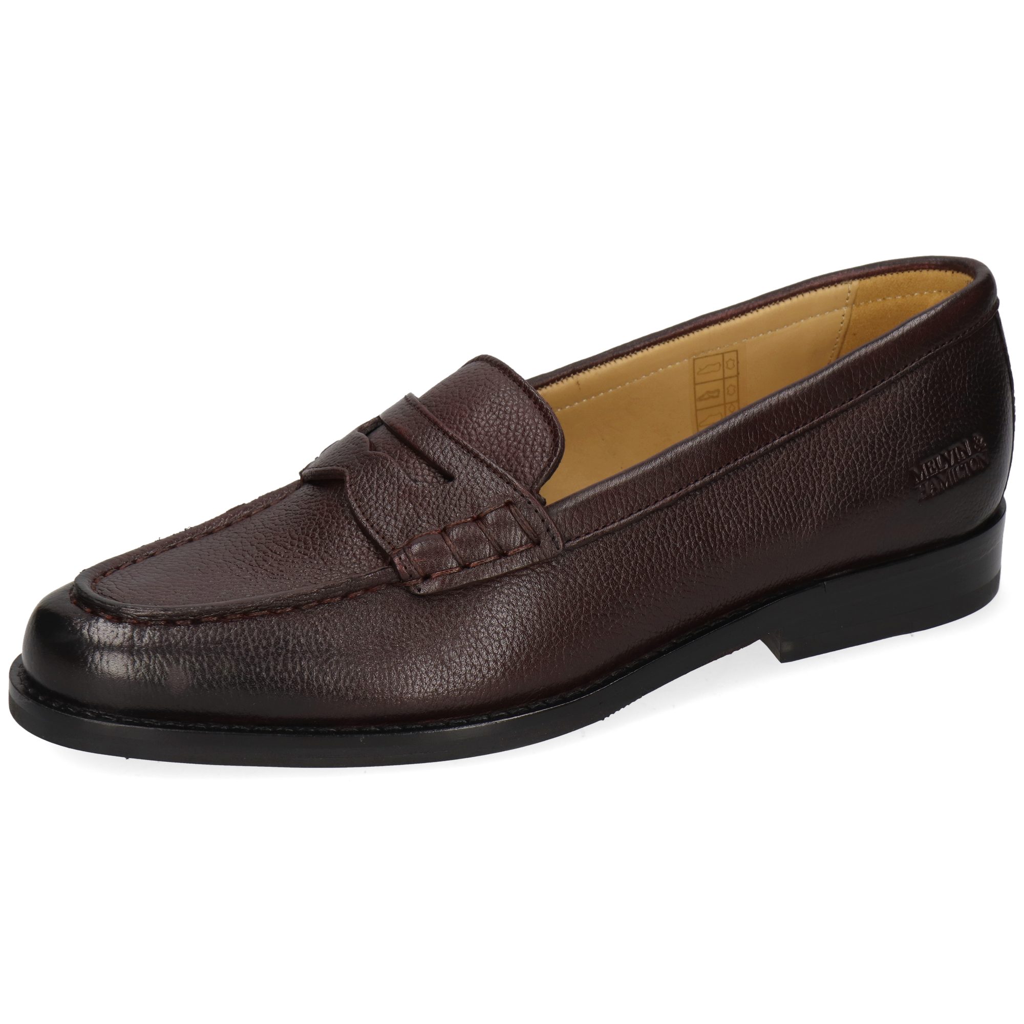 Melvin & Hamilton Mia 1 Leder-Loafers für Damen Loafer Flache Absätze, Echtes Leder, Vegetabile Gerbung