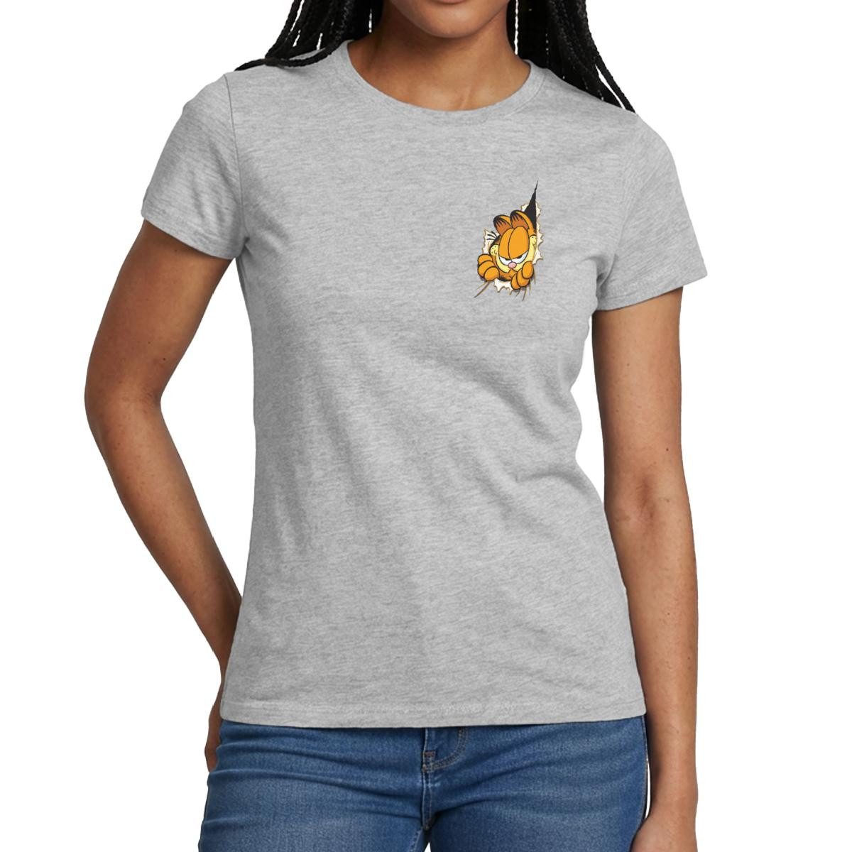 Spreadshirt T-Shirt Garfield Hier Ist Garfield Frauen T-Shirt (1-tlg)