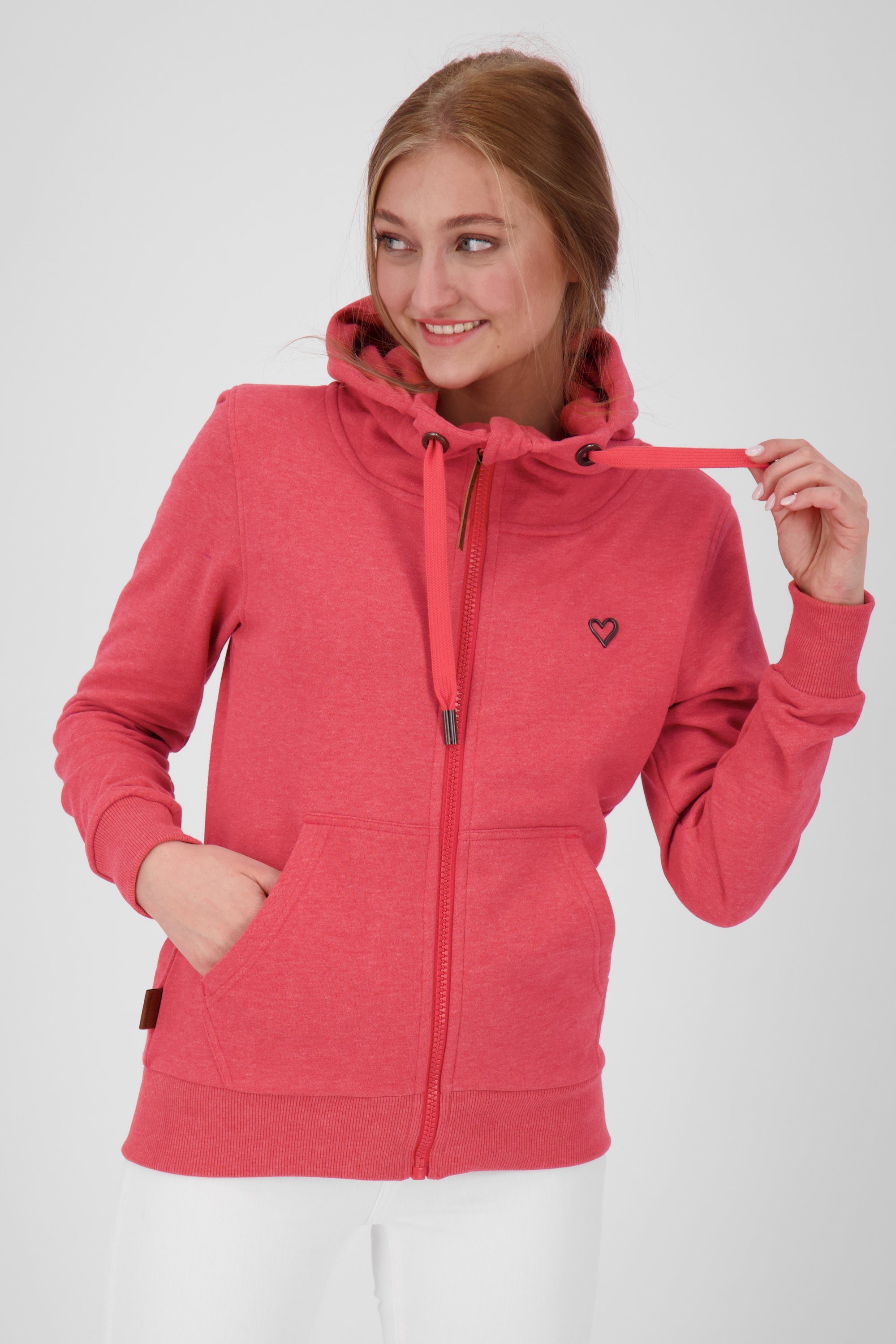 Sweatjacket fuchsia Alife Damen A Sweatjacke Kapuzensweatjacke, YasminAK Kapuzensweatjacke Kickin &