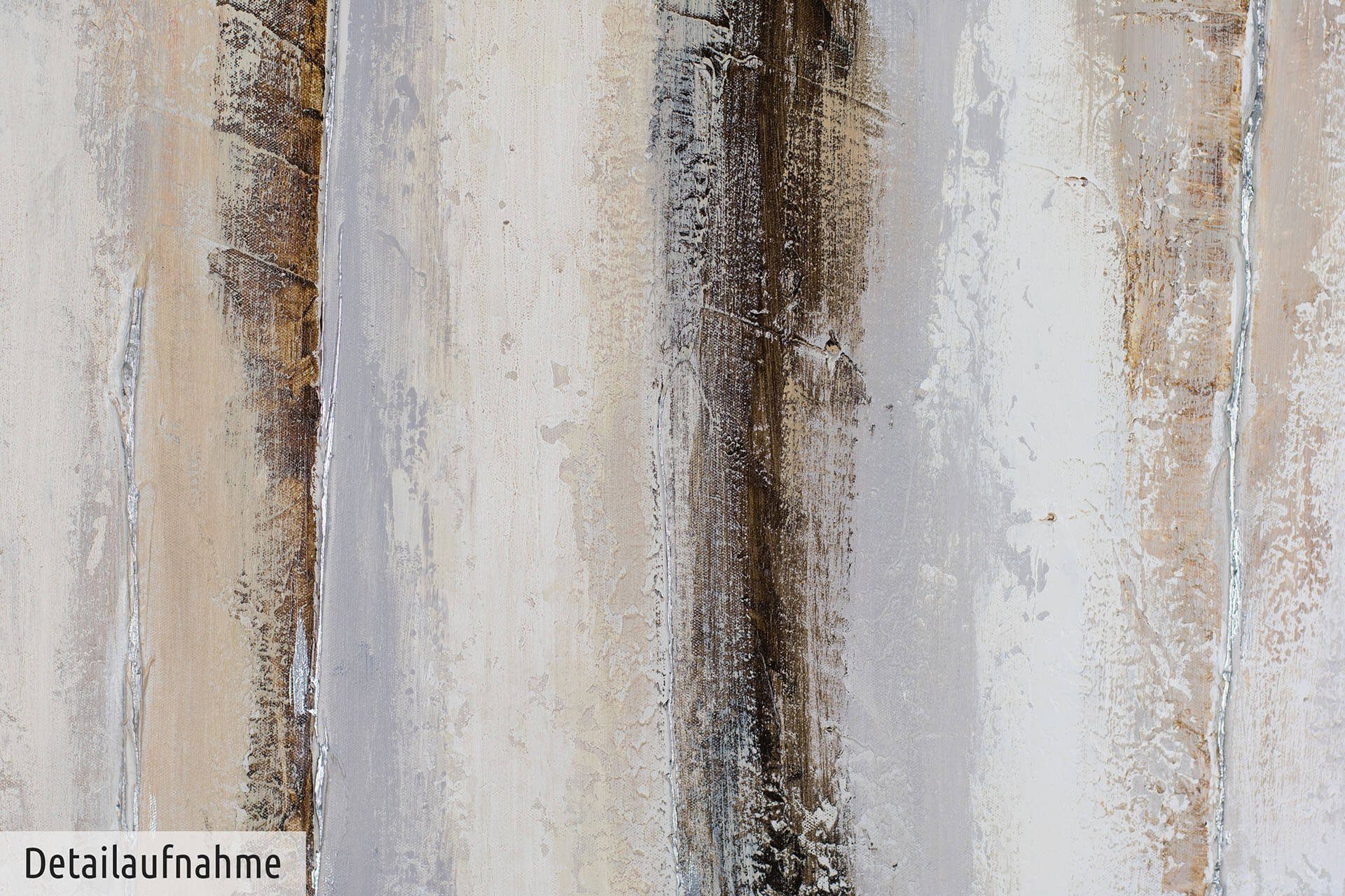 KUNSTLOFT Gemälde Vanilla Sky cm, 100% 150x50 Wandbild HANDGEMALT Wohnzimmer Leinwandbild