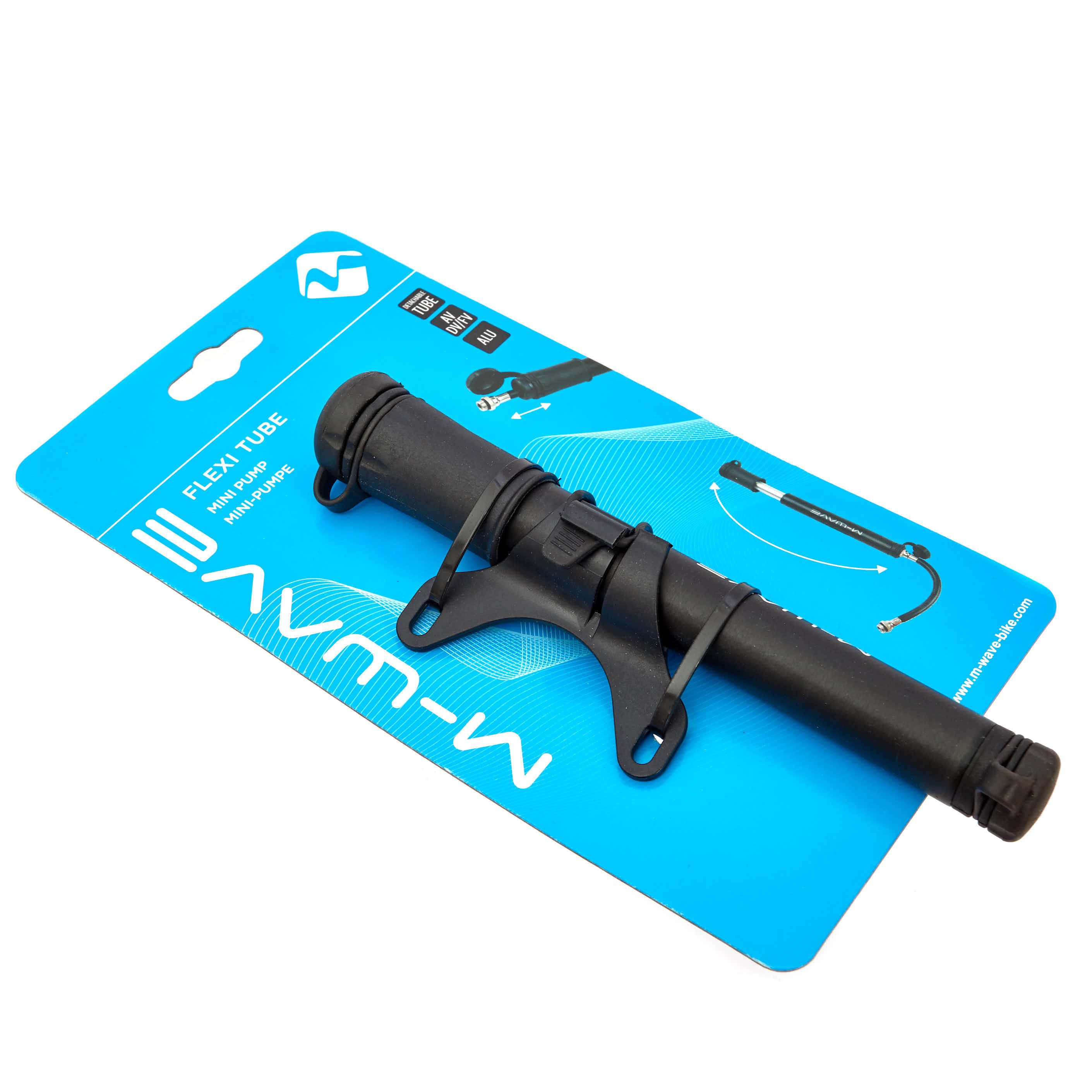 KHEbikes Minipumpe M-Wave Minipumpe mit Schlauch für AV, DV & FV Ventile