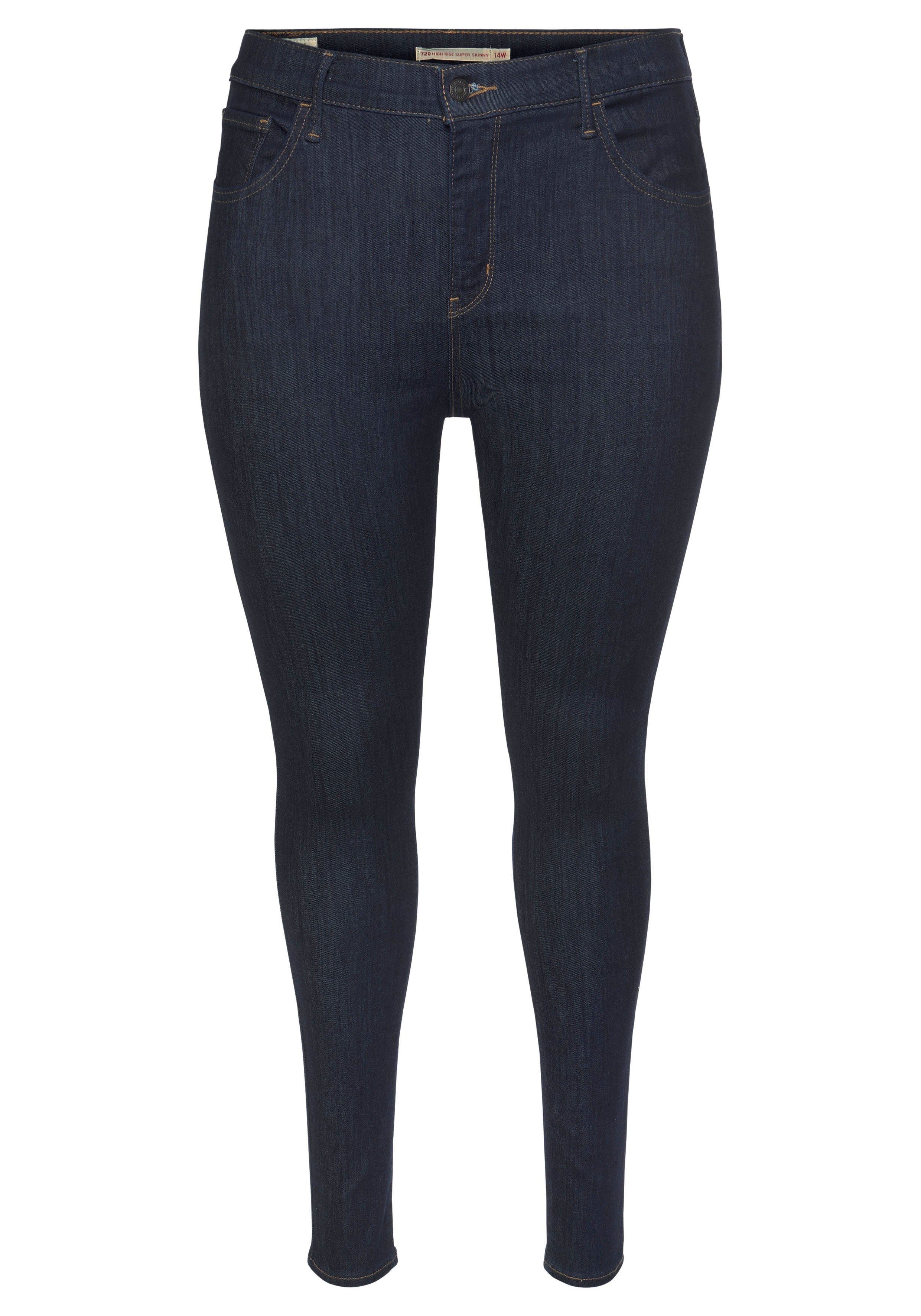 Levi's® Plus Skinny-fit-Jeans 720 High-Rise mit Leibhöhe rinsed hoher