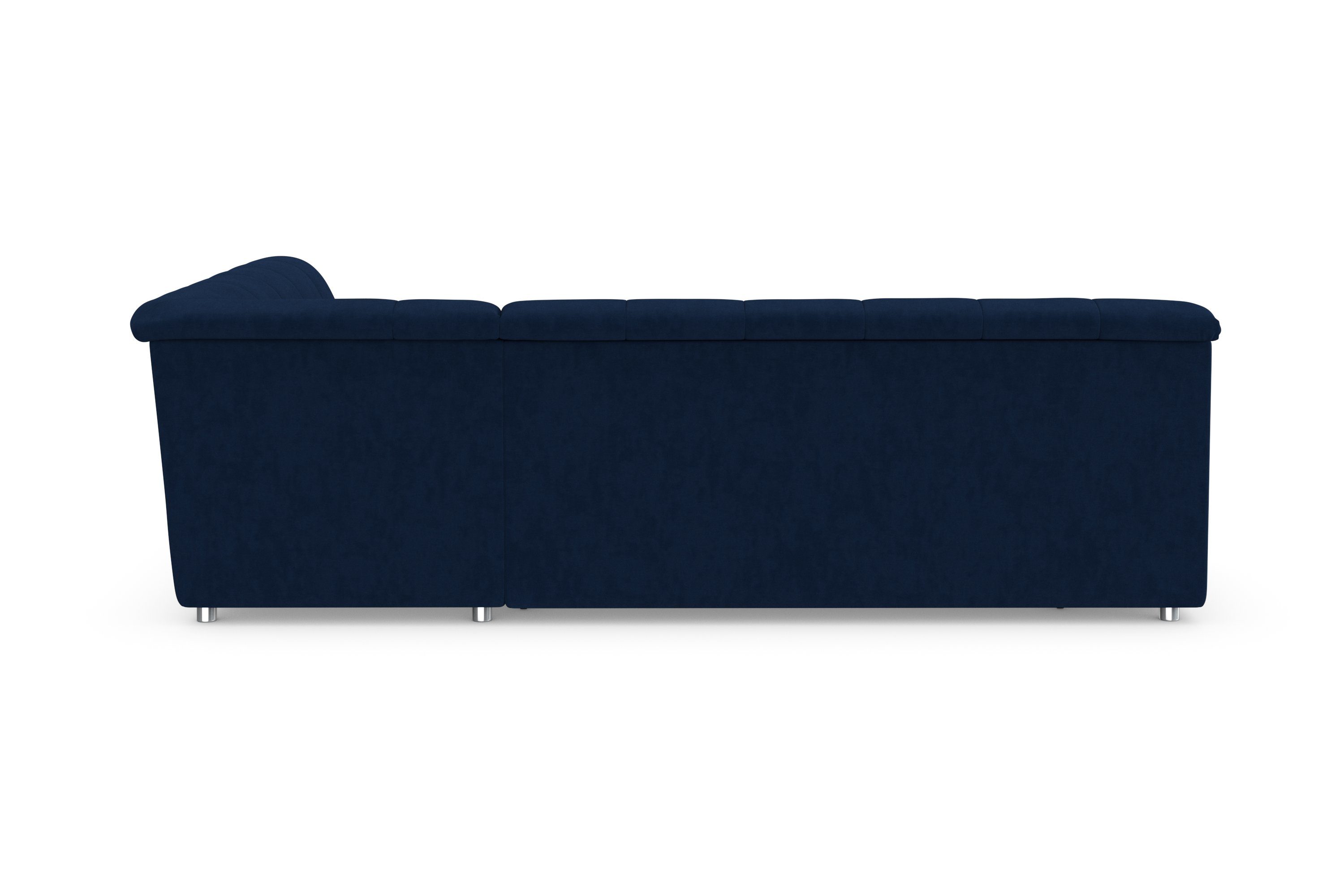 DOMO collection Ecksofa MONA 271x213 cm, modern und komfortabel, whlw. mit Bett- und Armlehnfunktion, L-Form