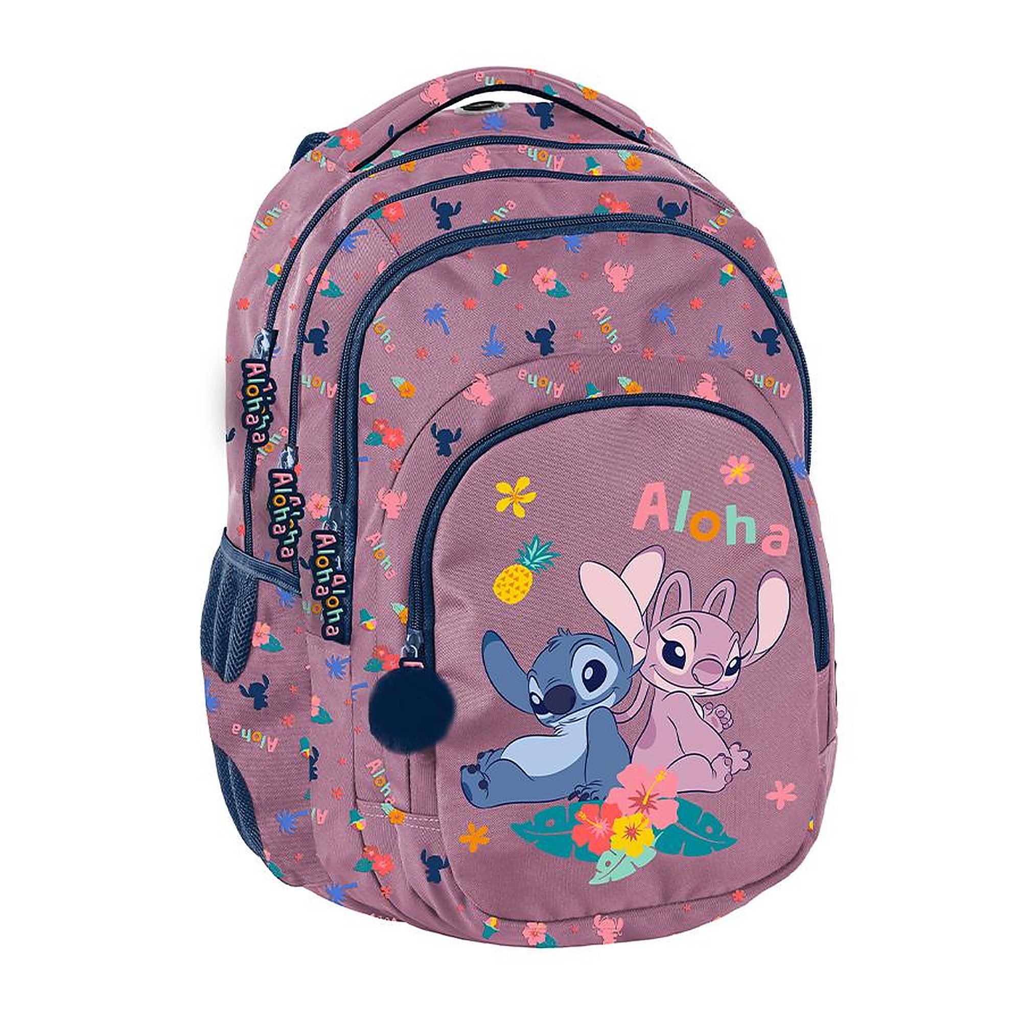 PASO Schulrucksack Mega Schulset XXL - Lilo & Stitch Disney (Schulset, 11-tlg), Schulranzen-Set Für Jungen & Mädchen Klasse 1–4