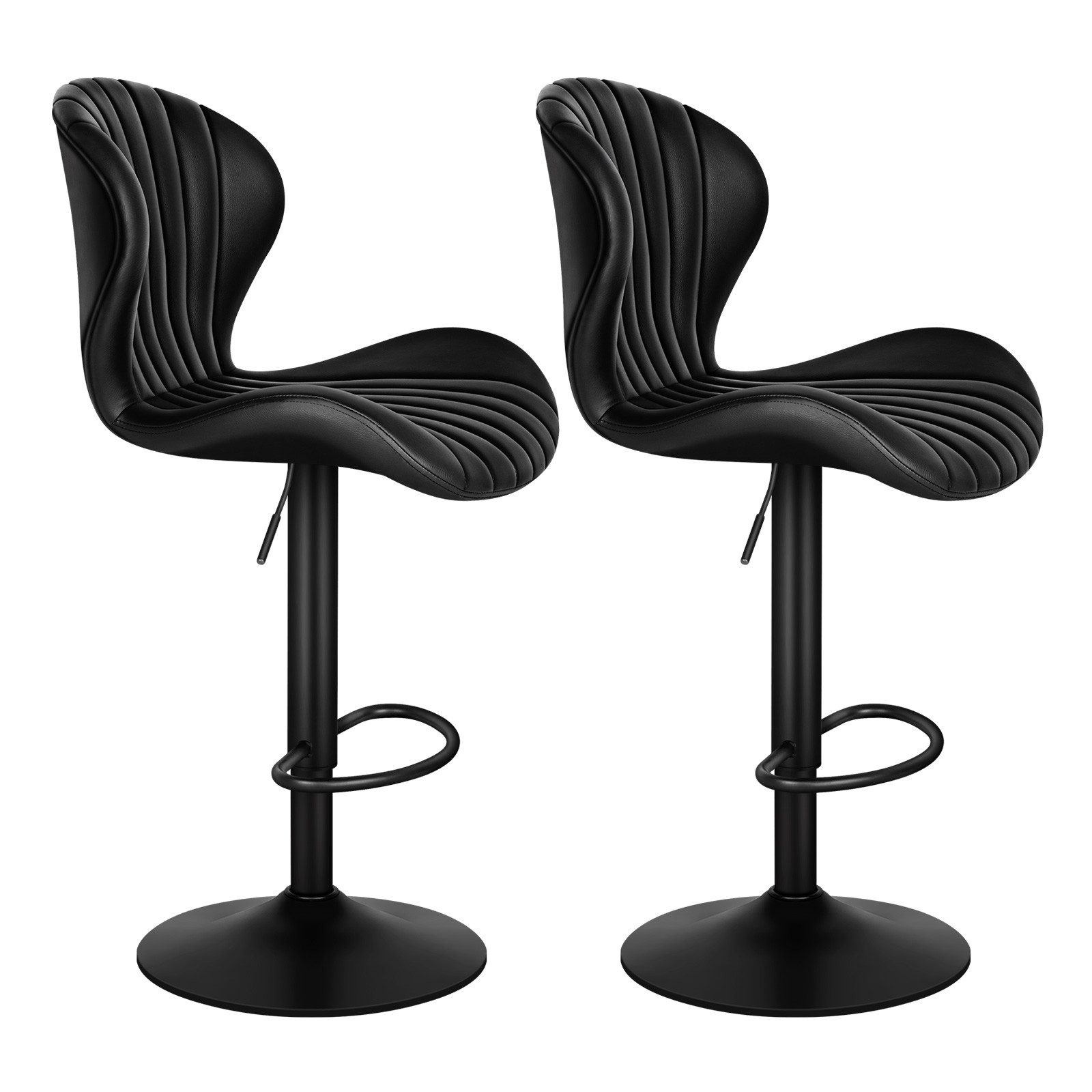 ALFORDSON Barhocker 2er Set, Höhenverstellbare Küchenhocker mit Schwenkfunk günstig online kaufen