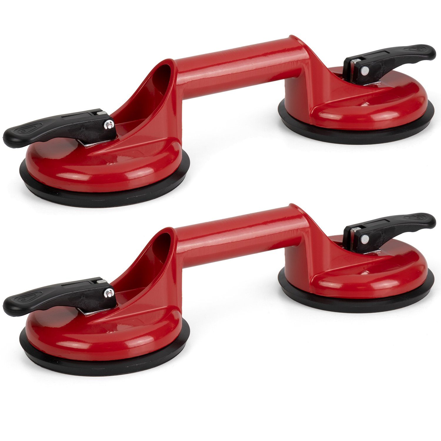 Saugheber mit 2 Saugnäpfen rot