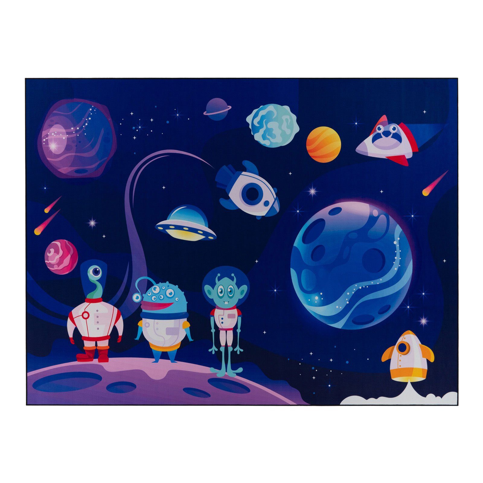 TaraCarpet Kinderteppich Tara Kids Fresh Alien Adventure, rechteckig, Höhe: günstig online kaufen