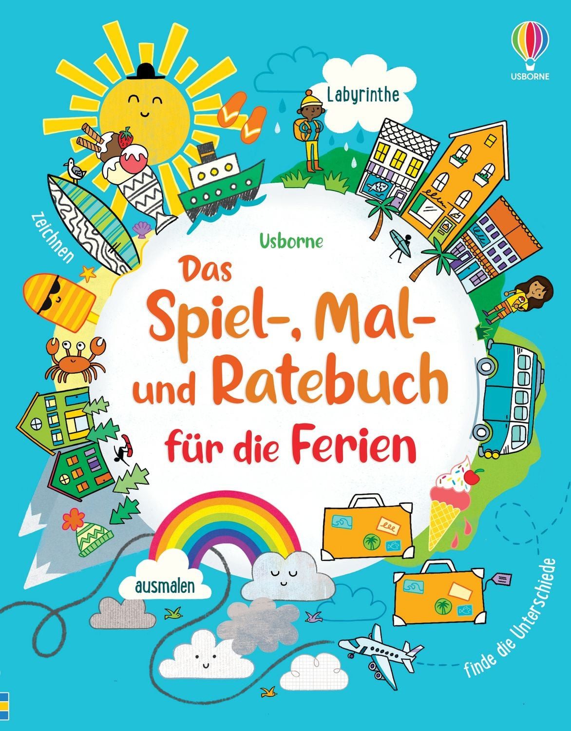 Das Spiel-, Mal- und Ratebuch für die Ferien / James Maclaine, Lucy Bowman, Rebecca Gilpin, abwechslungsreiche Beschäftigung für den Urlaub – ab 7 Jahren